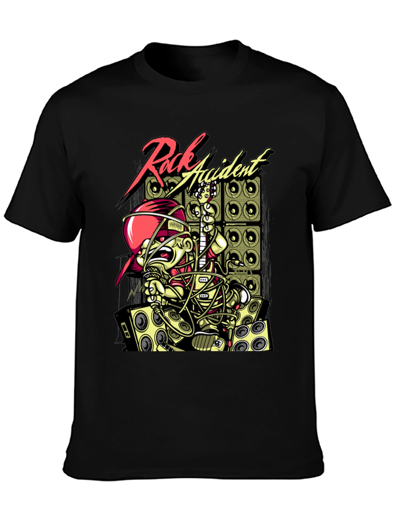 Rock Accident Graphic Print T-Shirt