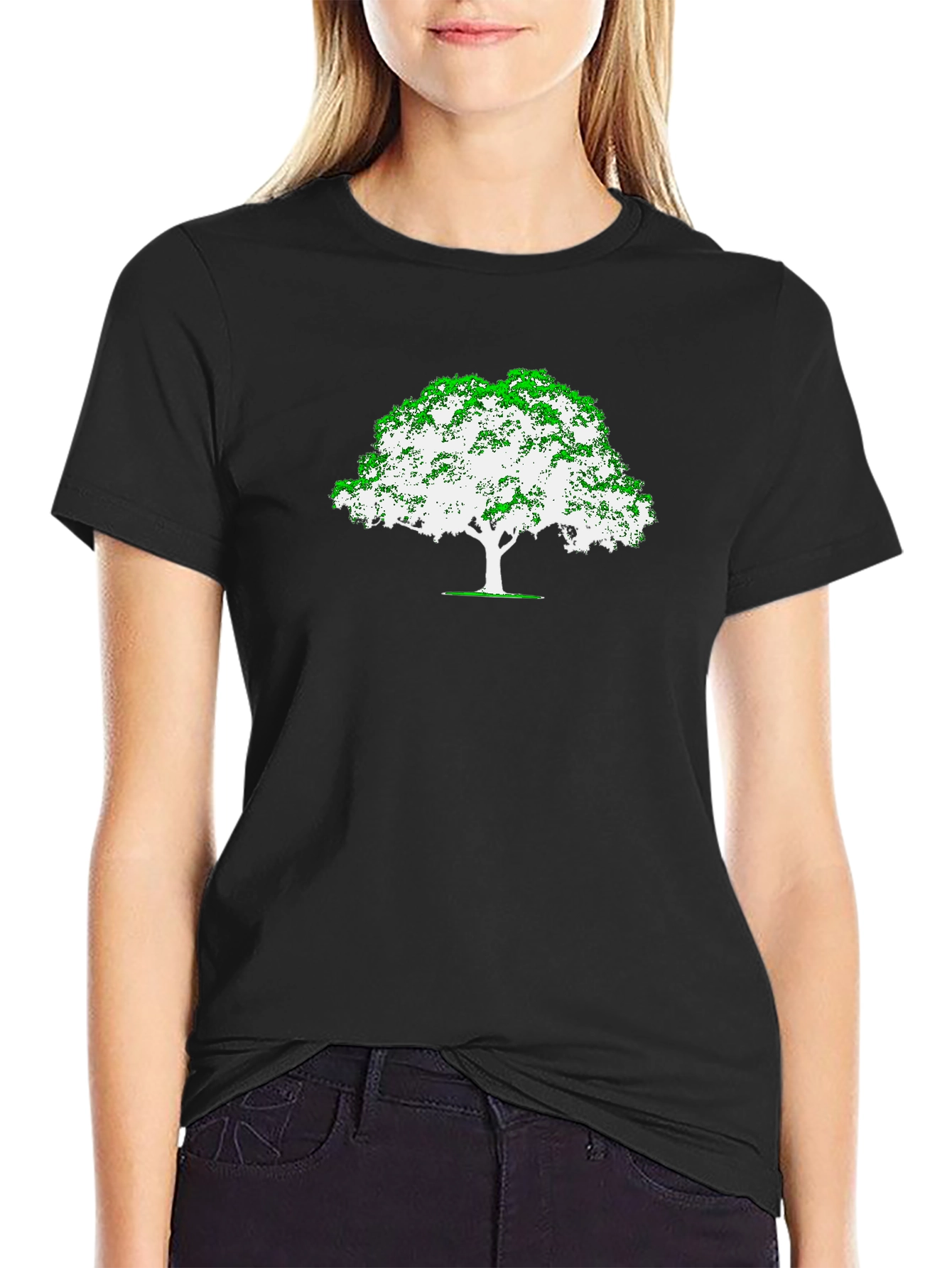 Black Tree Graphic Tee - Nature Inspired Design