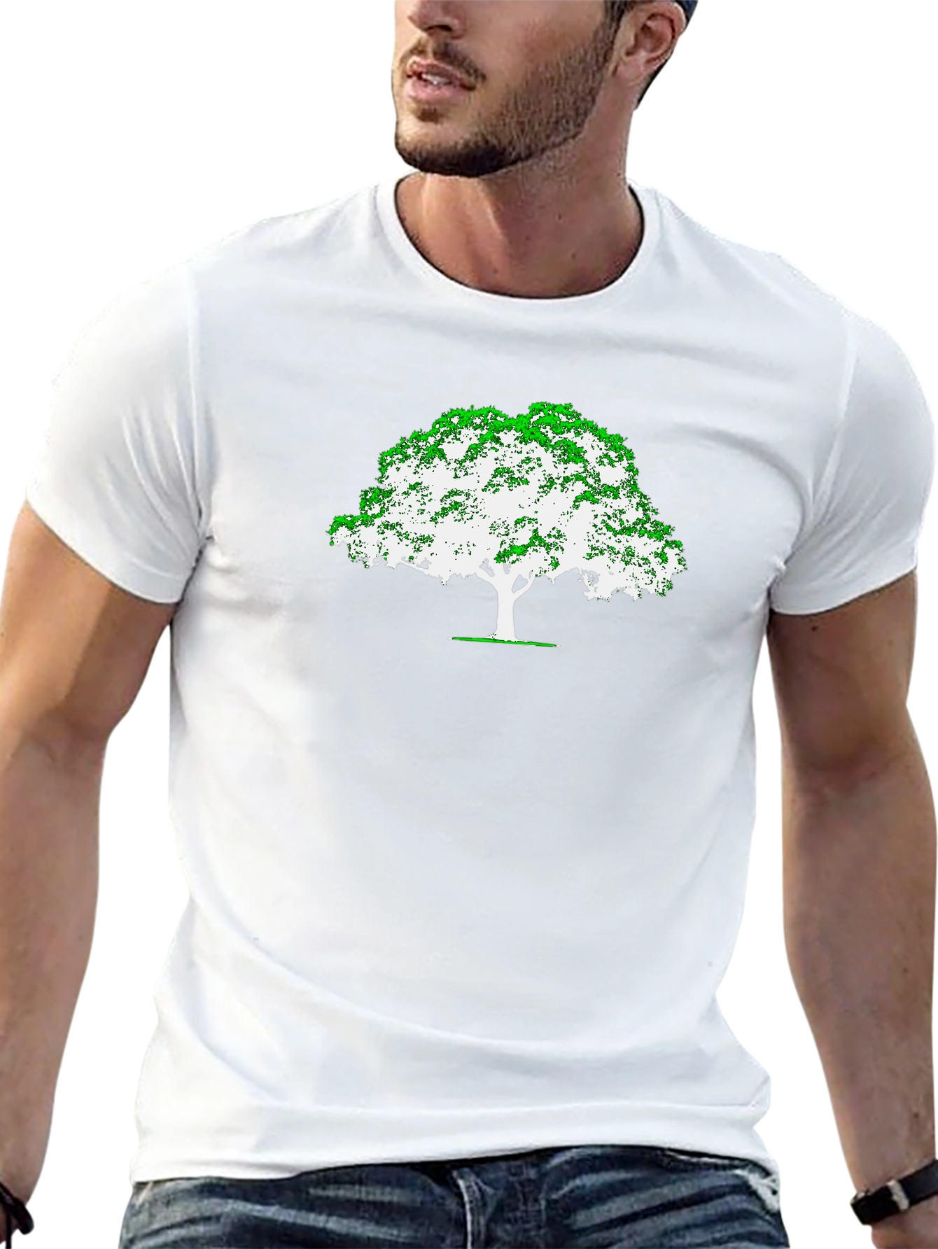 Black Tree Graphic Tee - Nature Inspired Design