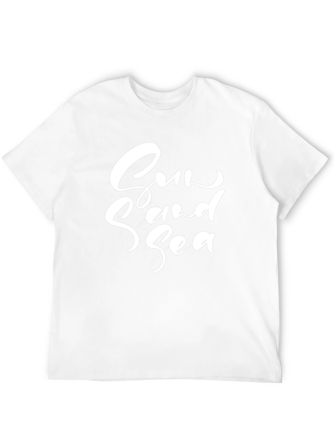 Sun Sand Sea Graphic Tee - Black Casual Shirt