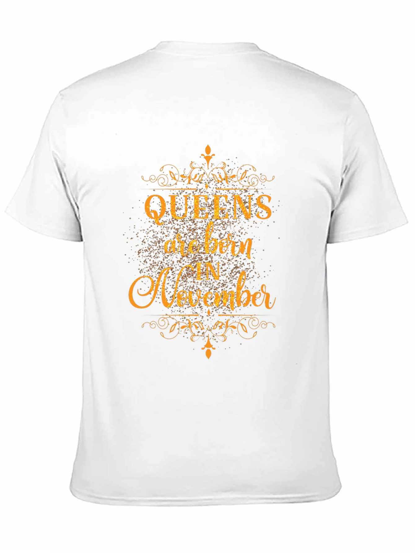Queens Are Born in November Black T-Shirt