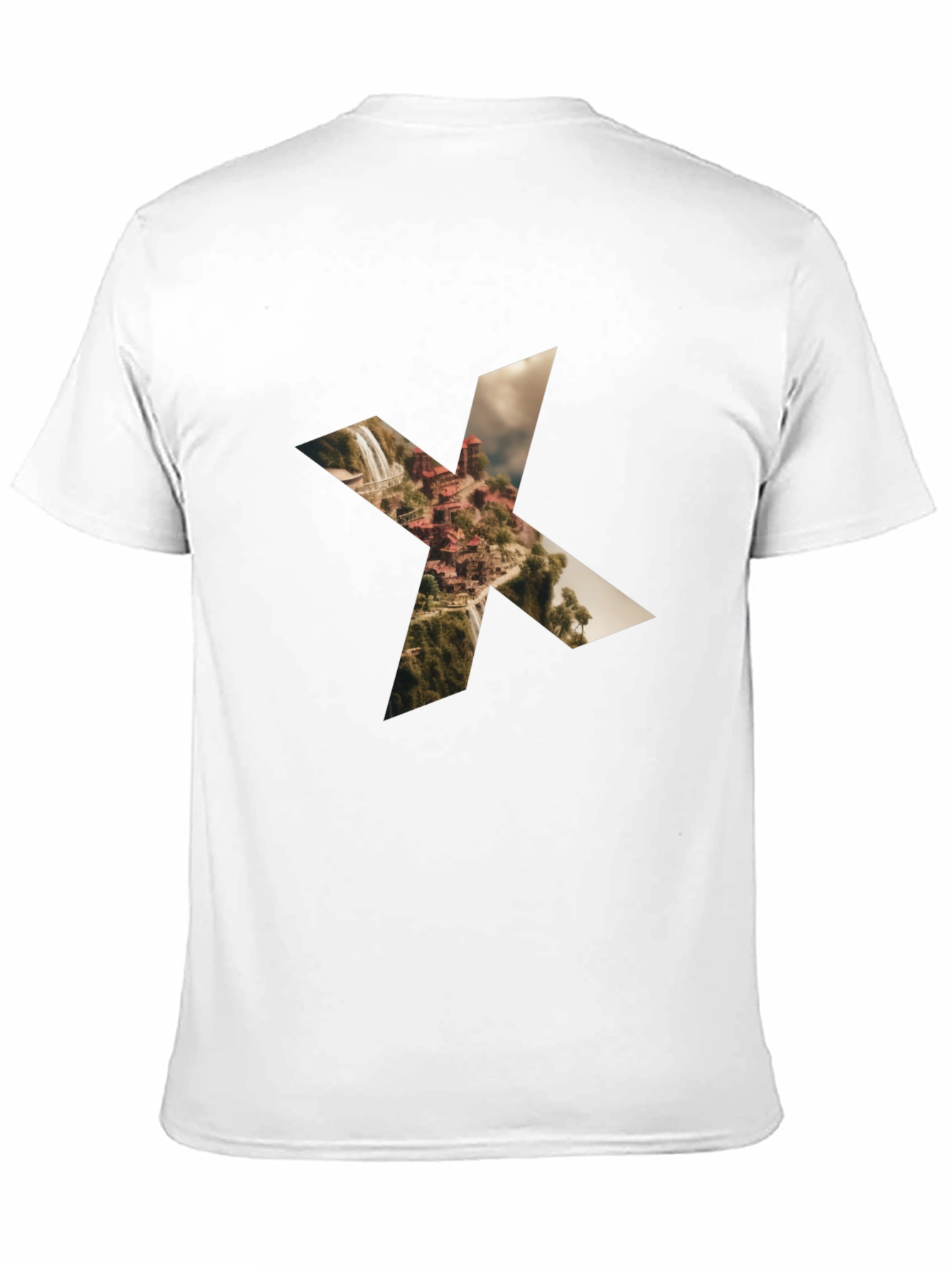 Waterfall X Graphic Black Tee