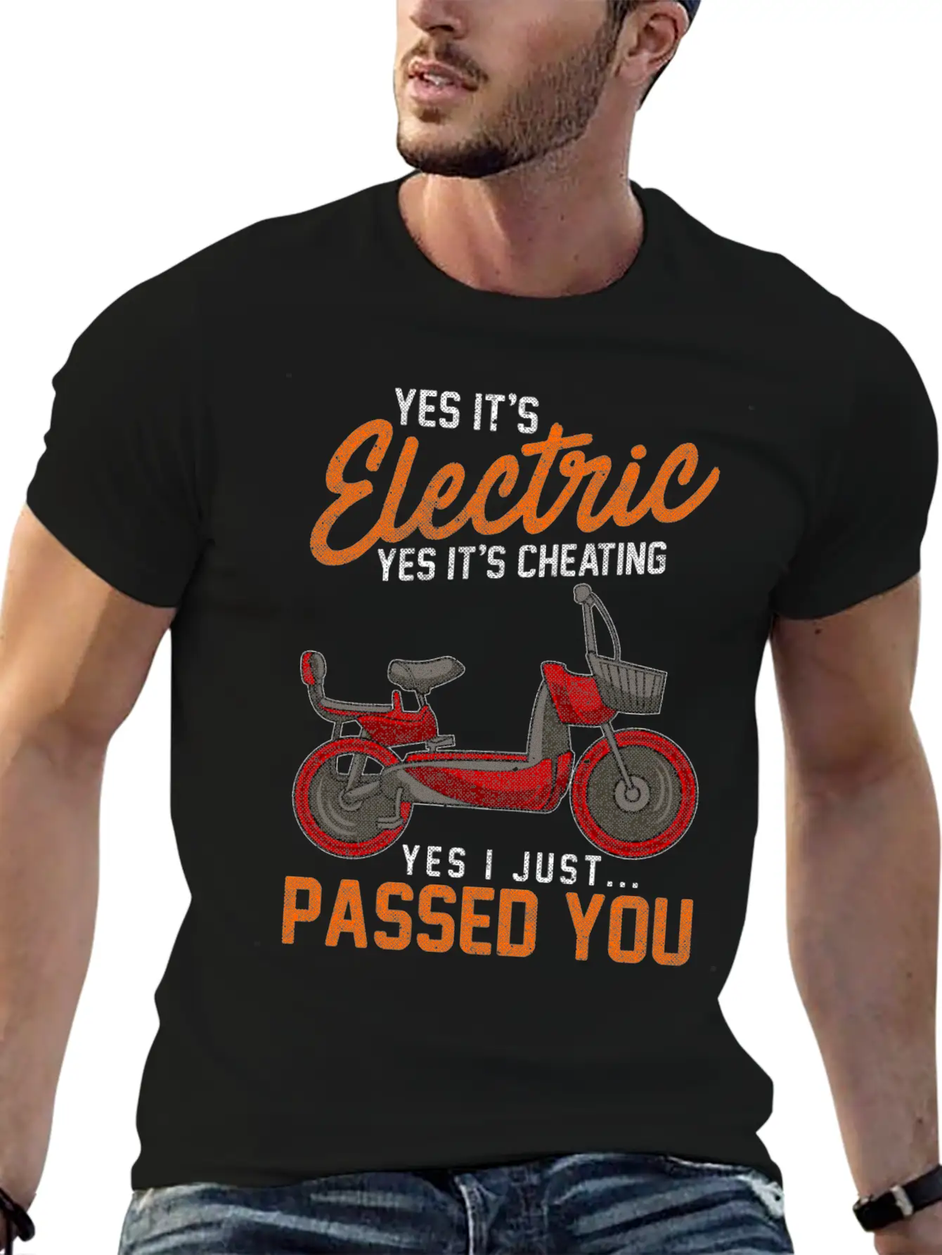 Yes It's Electric Yes It's Cheating Lightweight Cotton T-Shirt – Daily Comfort Graphic Shirt