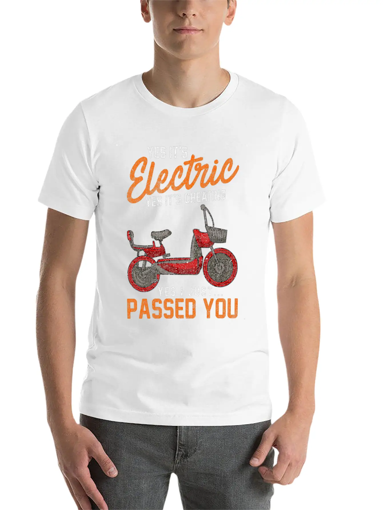 Yes It's Electric Yes It's Cheating Lightweight Cotton T-Shirt – Daily Comfort Graphic Shirt