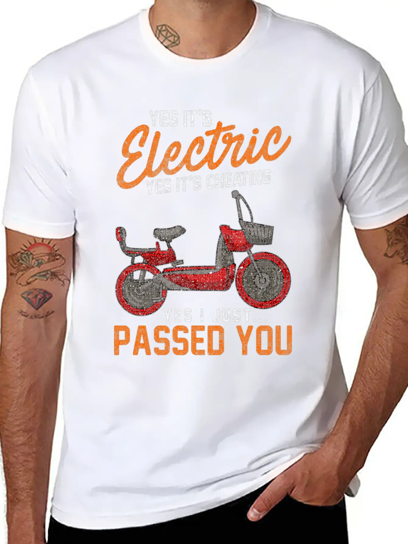 Yes It's Electric Yes It's Cheating Lightweight Cotton T-Shirt – Daily Comfort Graphic Shirt