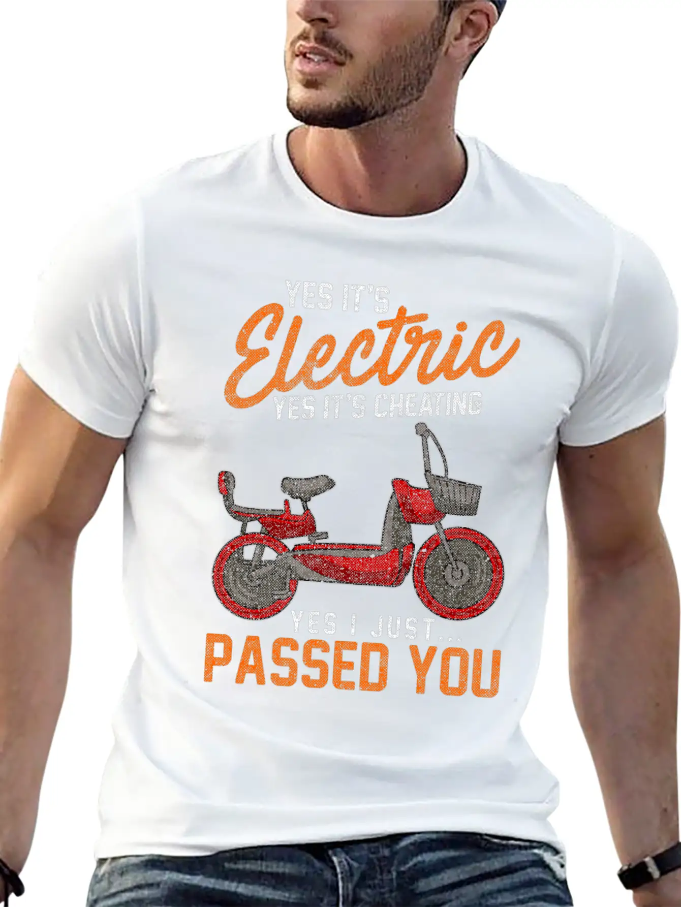 Yes It's Electric Yes It's Cheating Lightweight Cotton T-Shirt – Daily Comfort Graphic Shirt