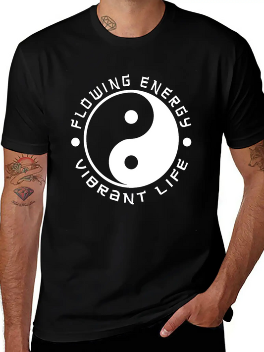 Yin Yang Quote Love Traditional Chinese Lightweight Cotton T-Shirt – Daily Comfort Graphic Shirt