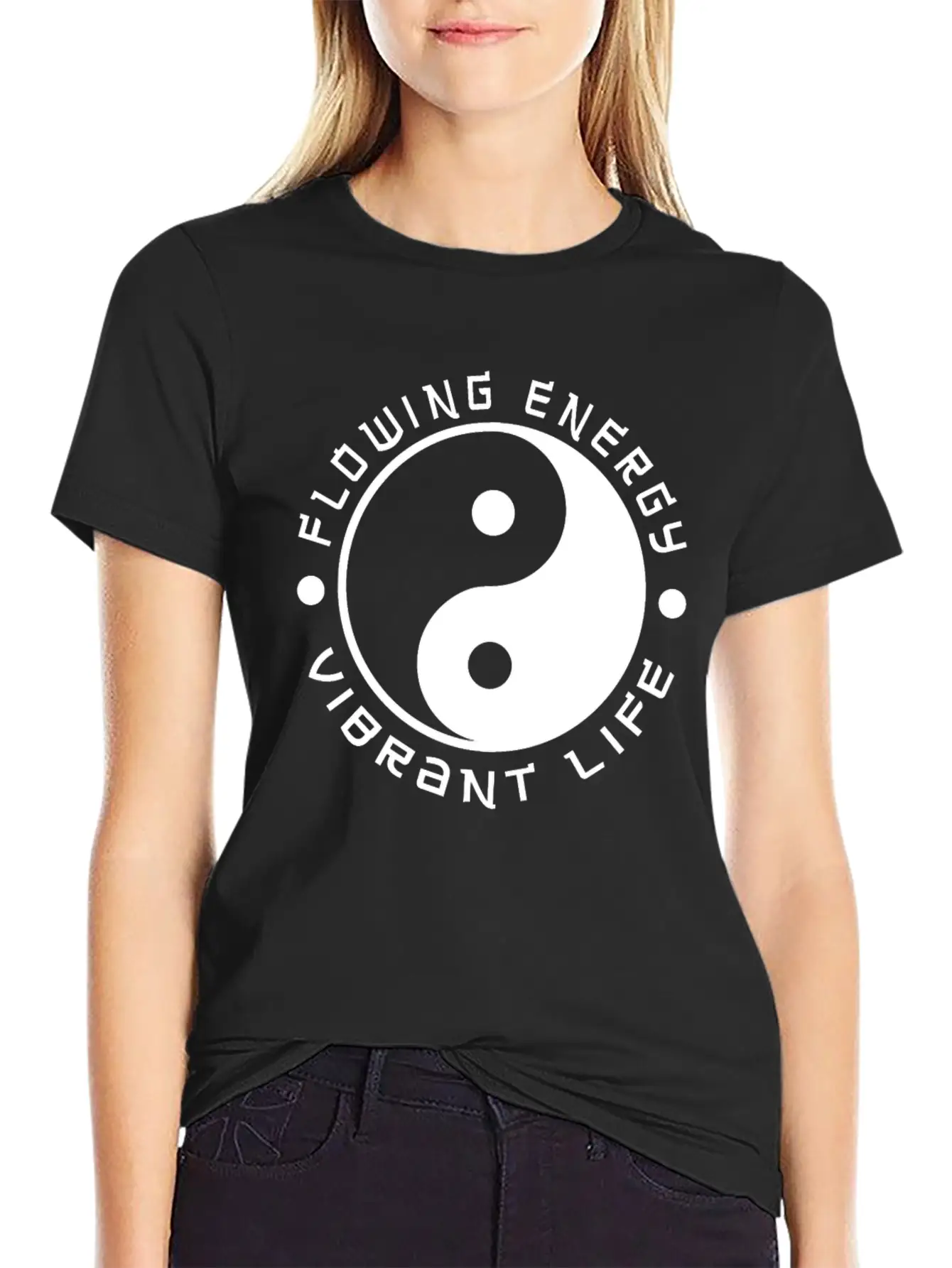Yin Yang Quote Love Traditional Chinese Lightweight Cotton T-Shirt – Daily Comfort Graphic Shirt
