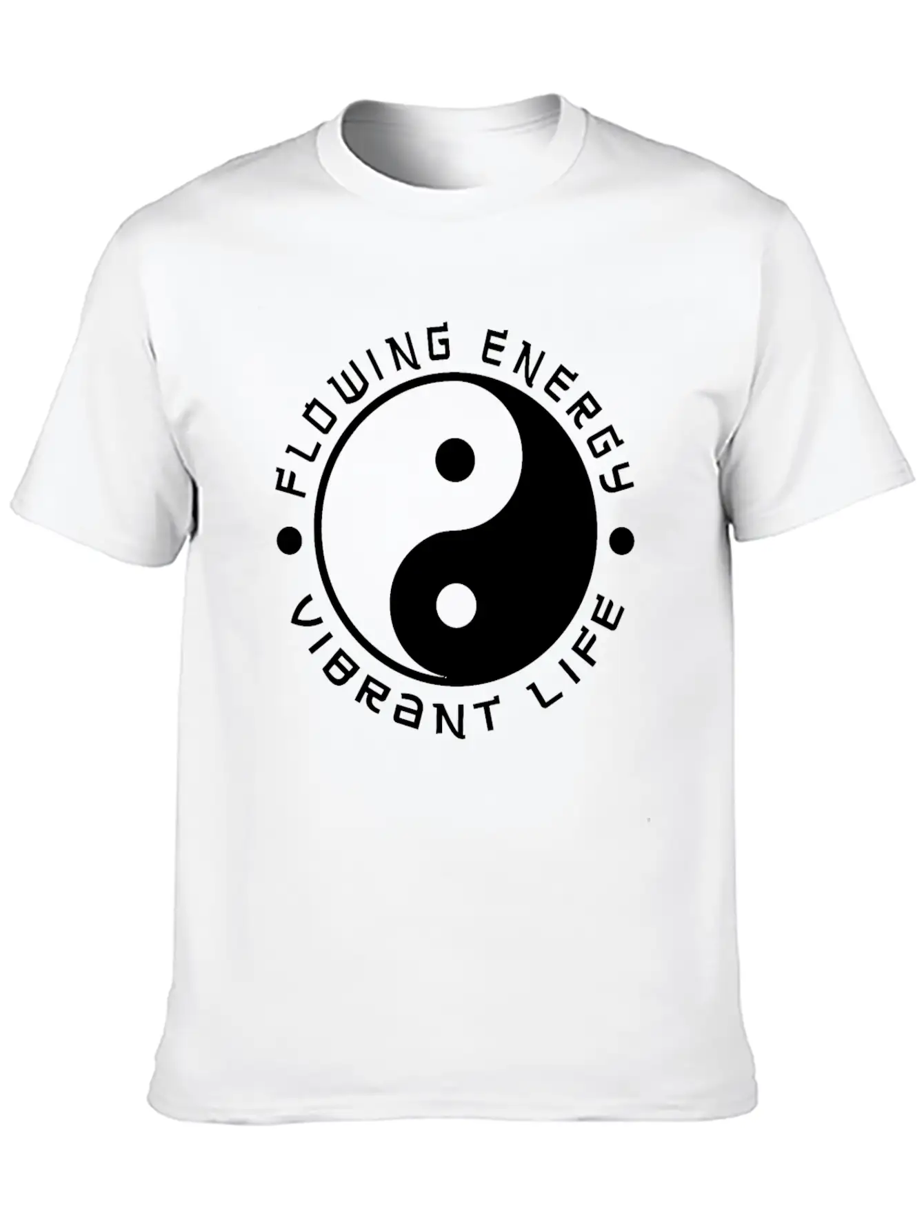 Yin Yang Quote Love Traditional Chinese Lightweight Cotton T-Shirt – Daily Comfort Graphic Shirt