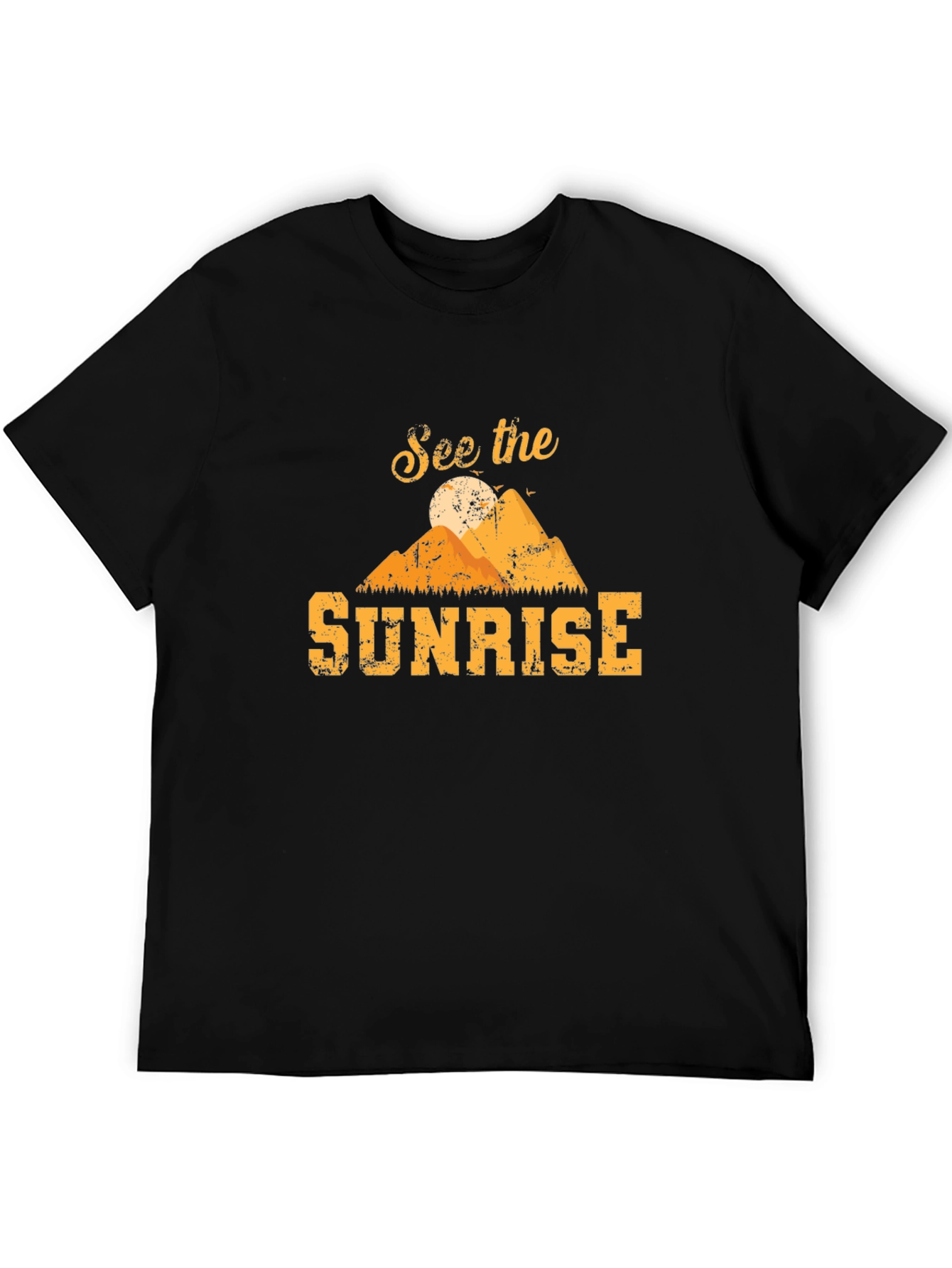 See the Sunrise Graphic T-Shirt - Mountain Design
