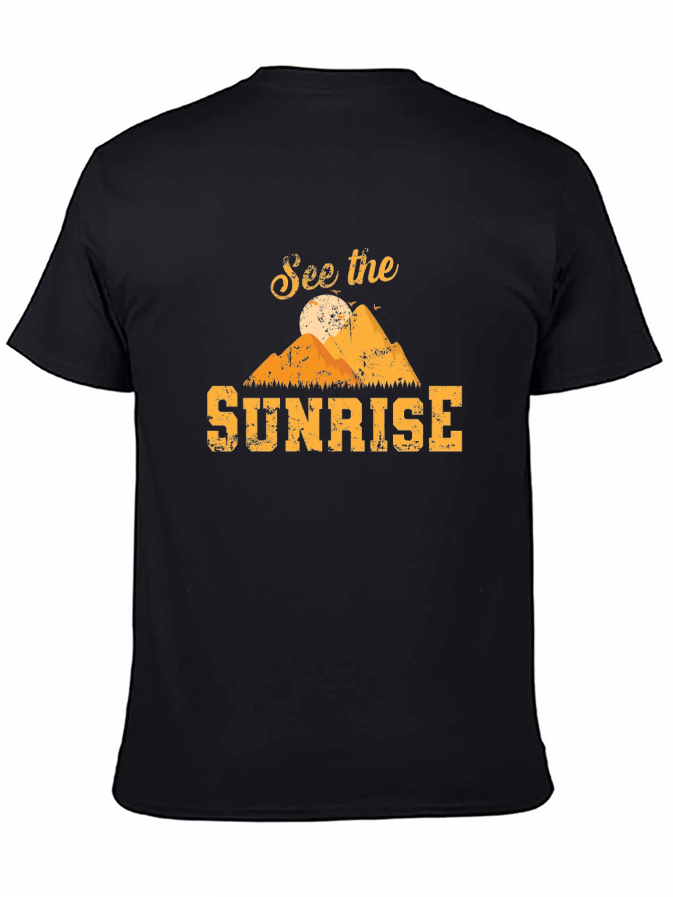 See the Sunrise Graphic T-Shirt - Mountain Design