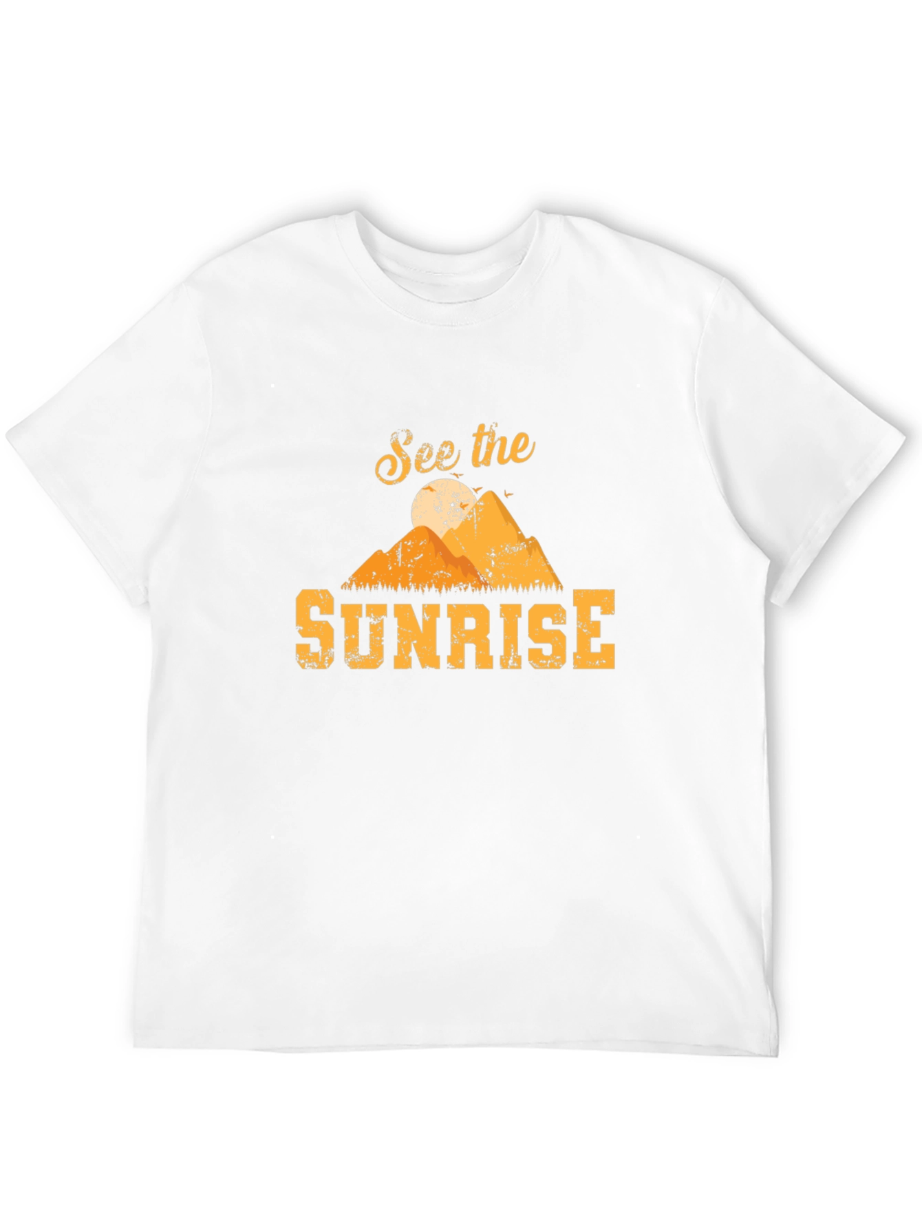 See the Sunrise Graphic T-Shirt - Mountain Design