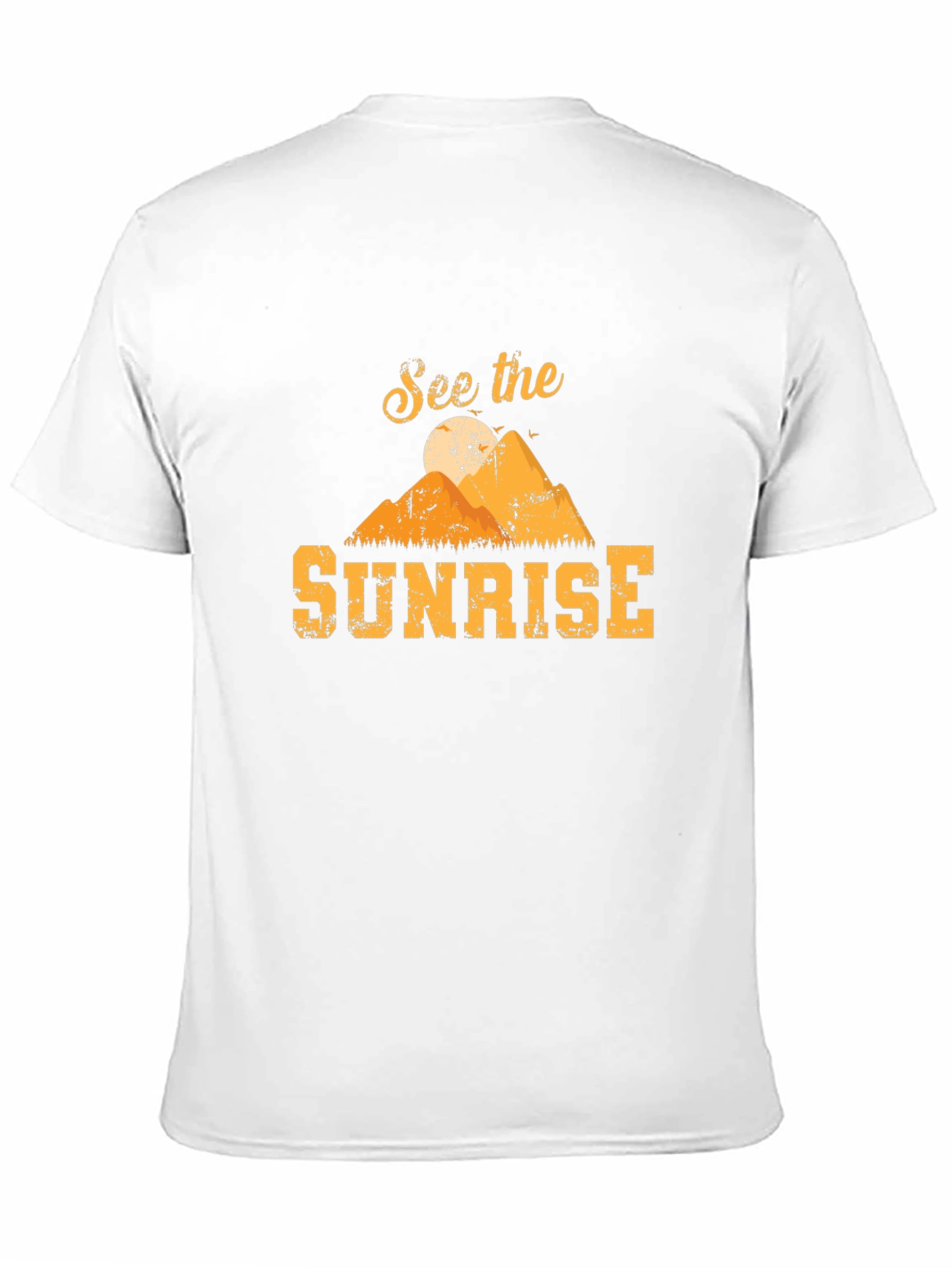 See the Sunrise Graphic T-Shirt - Mountain Design