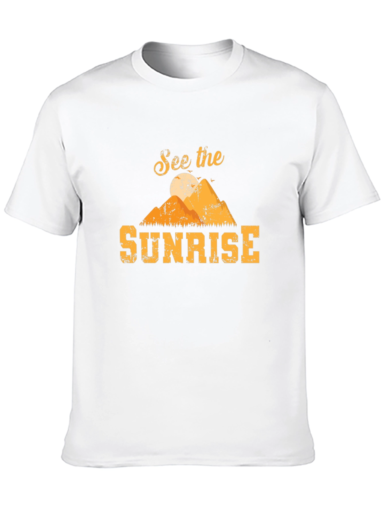 See the Sunrise Graphic T-Shirt - Mountain Design