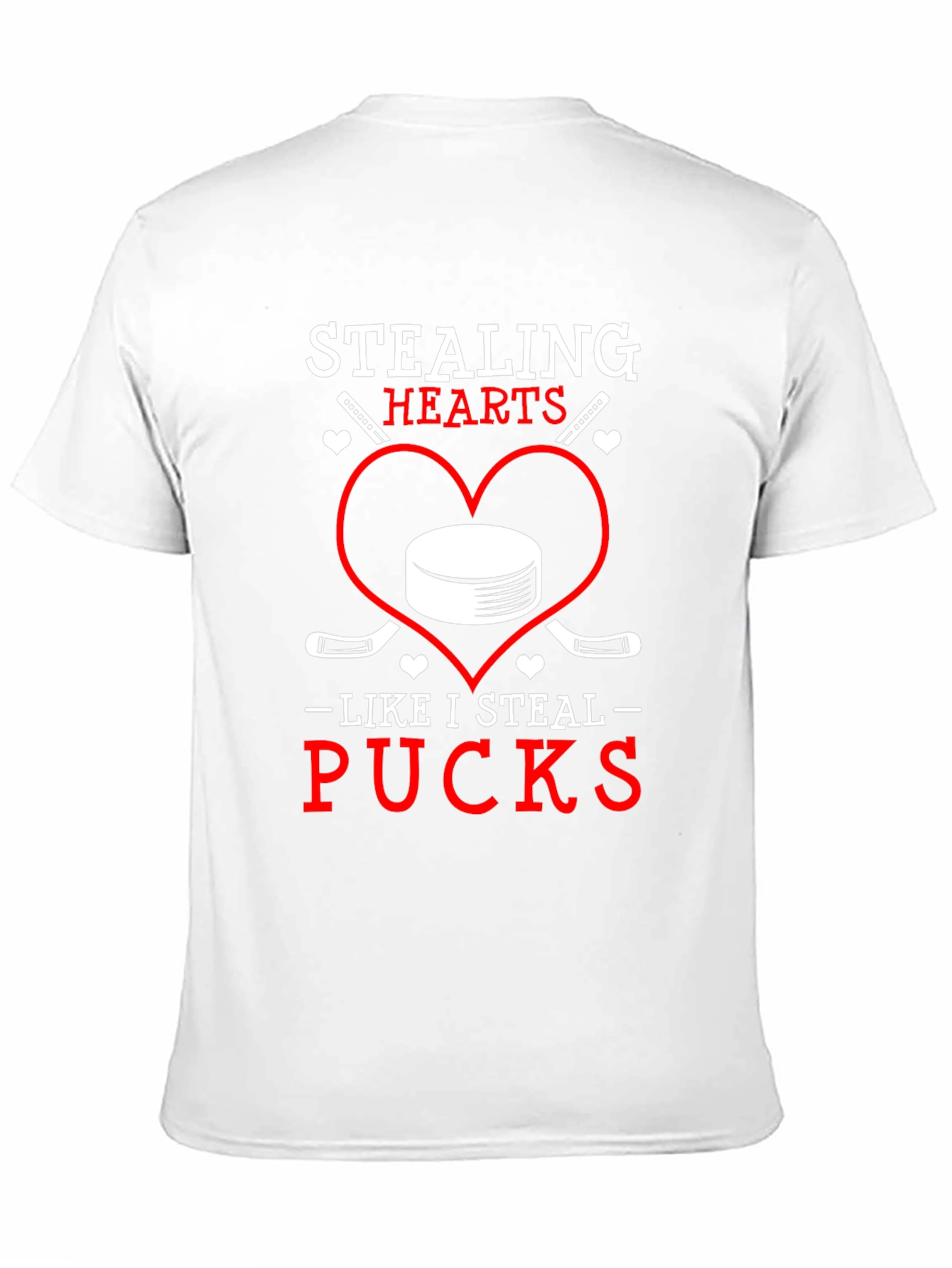 Stealing Hearts Pucks Graphic T-Shirt