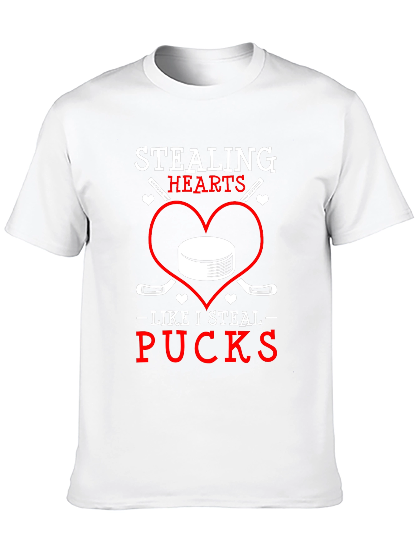 Stealing Hearts Pucks Graphic T-Shirt