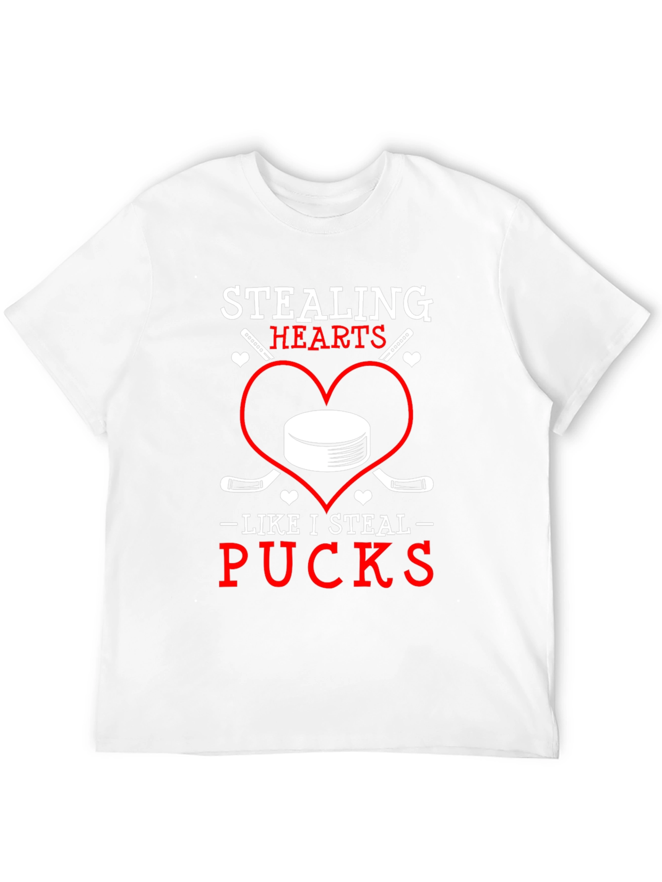 Stealing Hearts Pucks Graphic T-Shirt