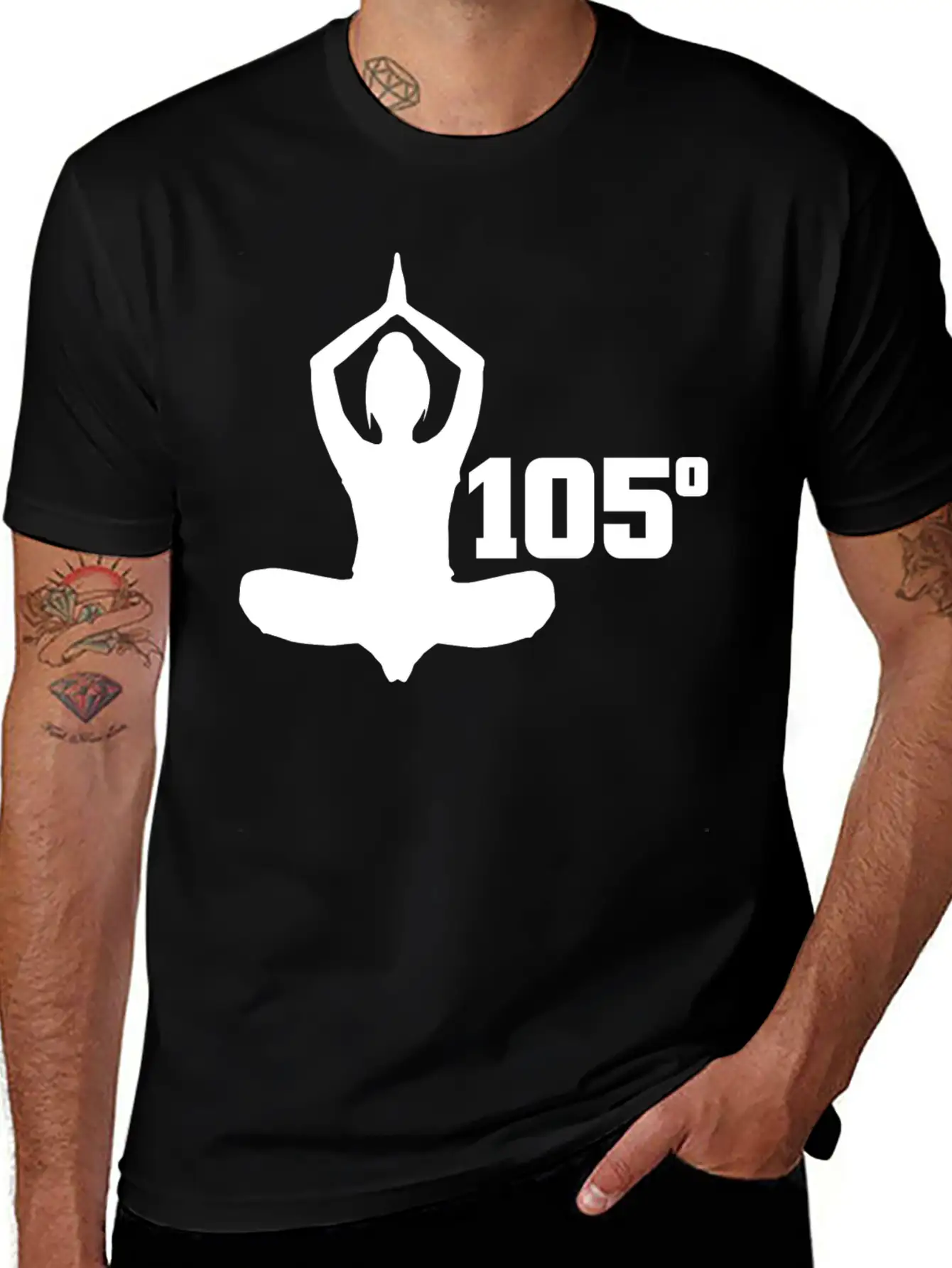 Yoga - 105 Degrees Lightweight Cotton T-Shirt – Daily Comfort Graphic Shirt