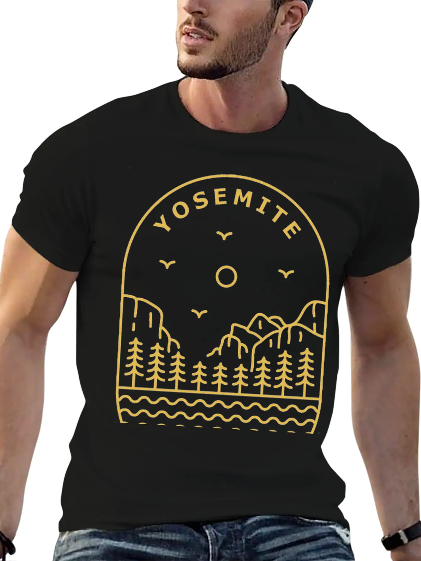 Yosemite Lightweight Cotton T-Shirt – Daily Comfort Graphic Shirt