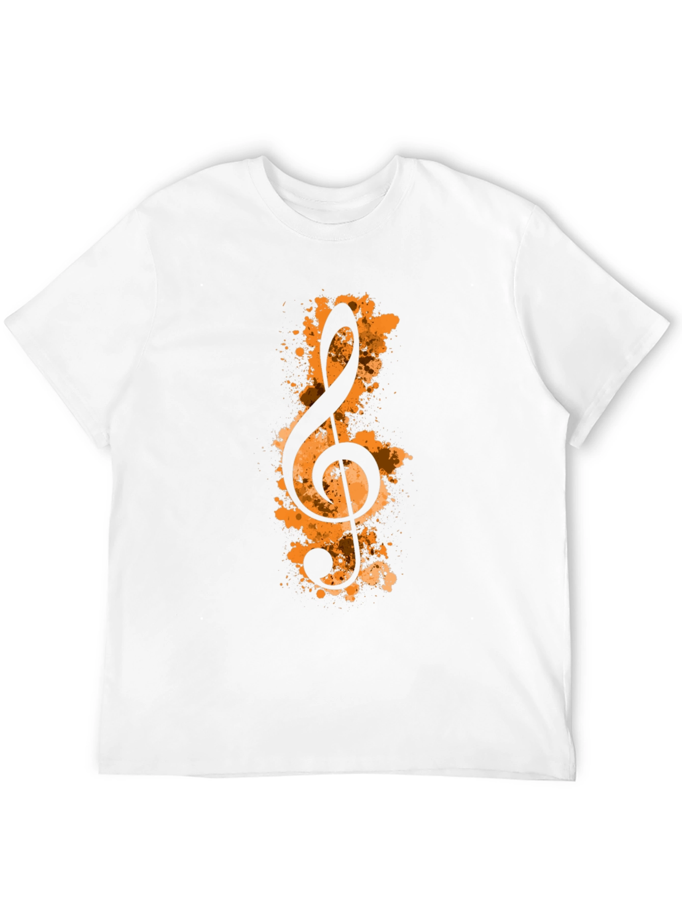 Treble Clef Graphic Black T-Shirt