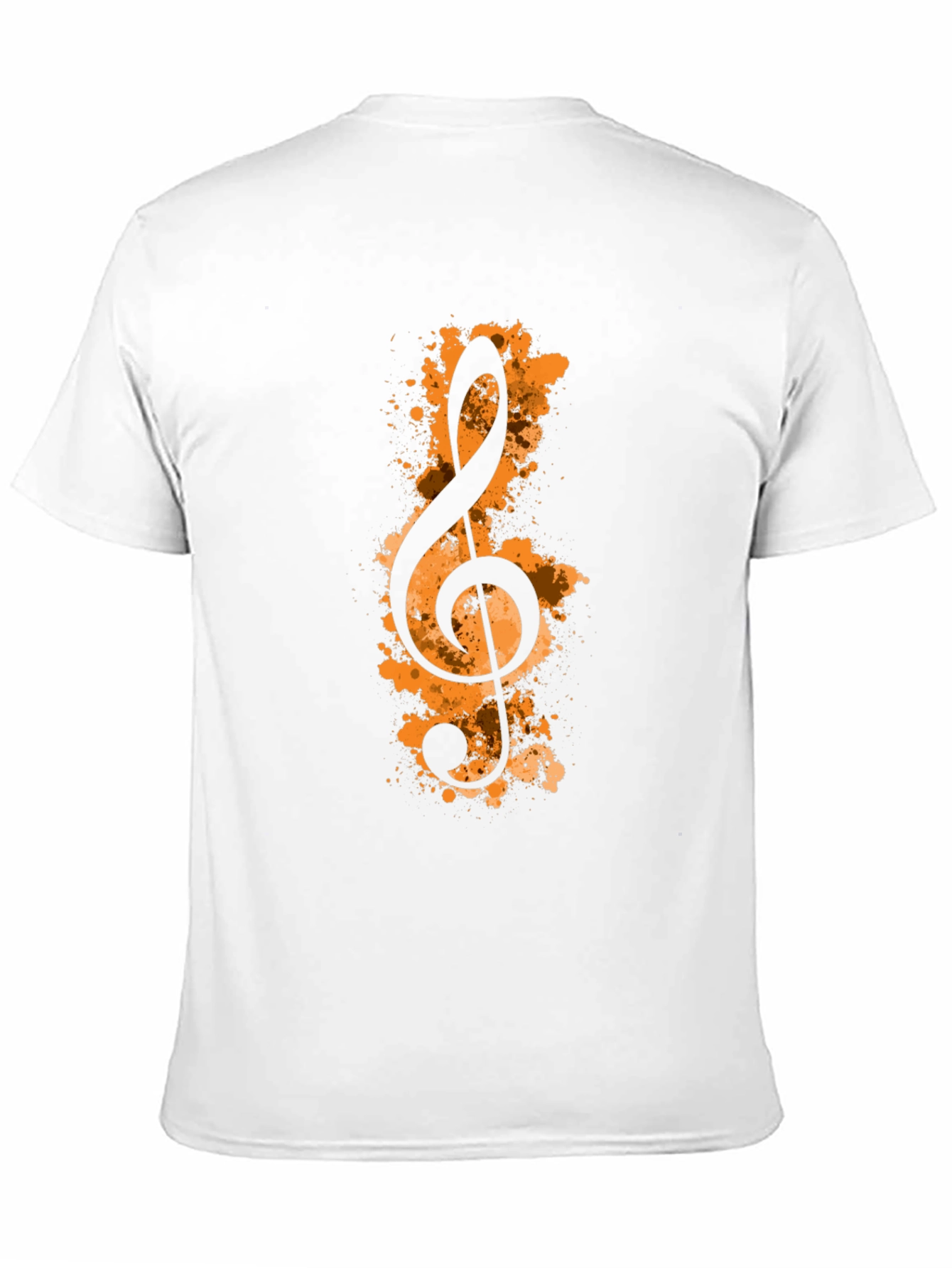 Treble Clef Graphic Black T-Shirt