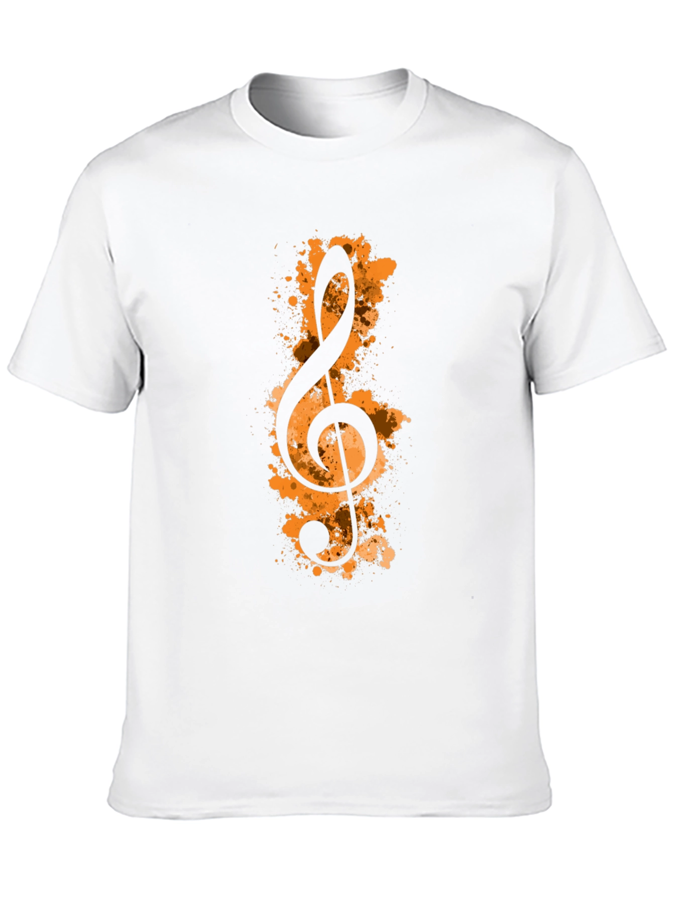 Treble Clef Graphic Black T-Shirt