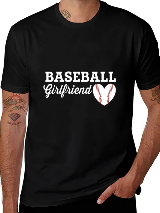 Baseball Girlfriend T-Shirt - Heart Design