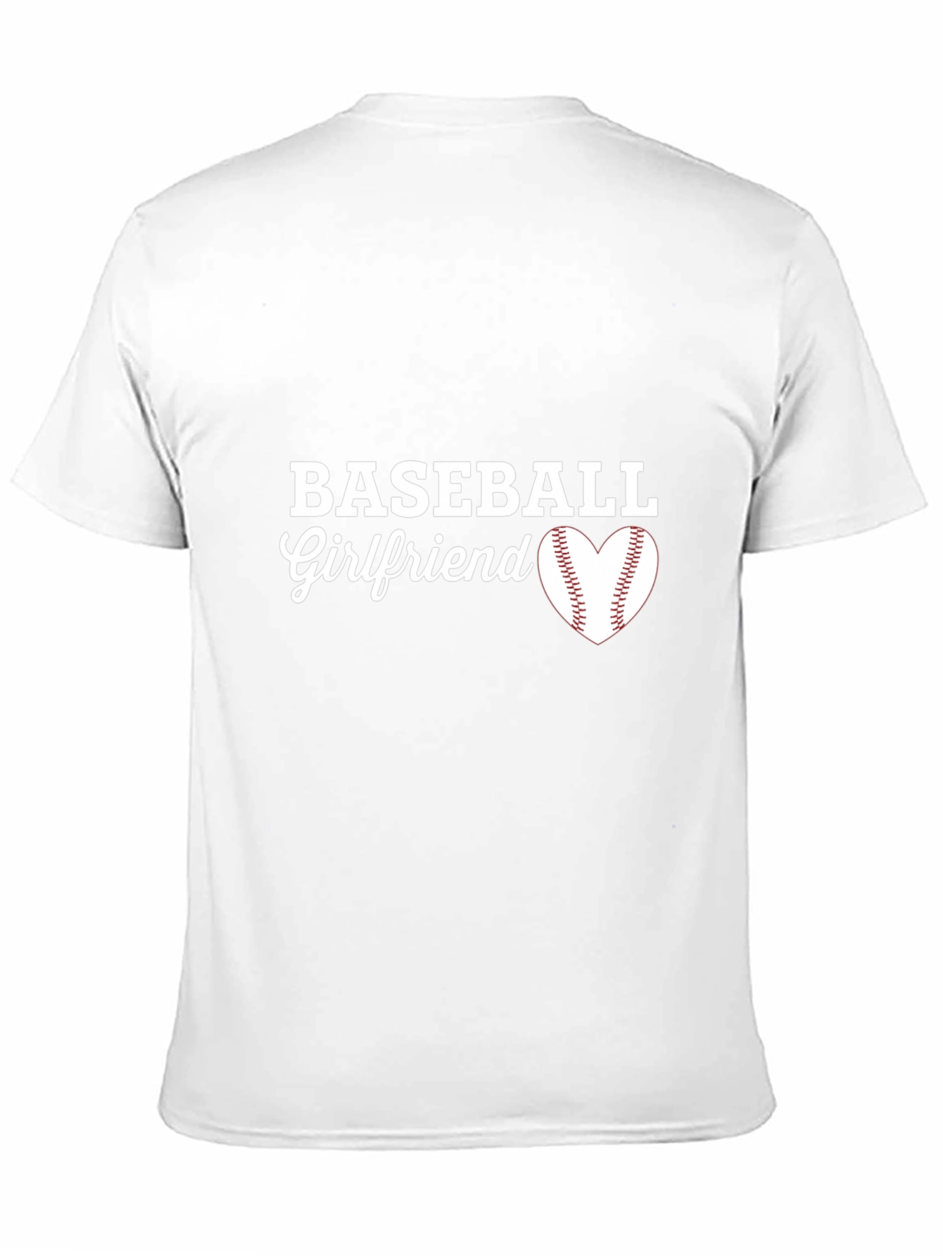Baseball Girlfriend T-Shirt - Heart Design