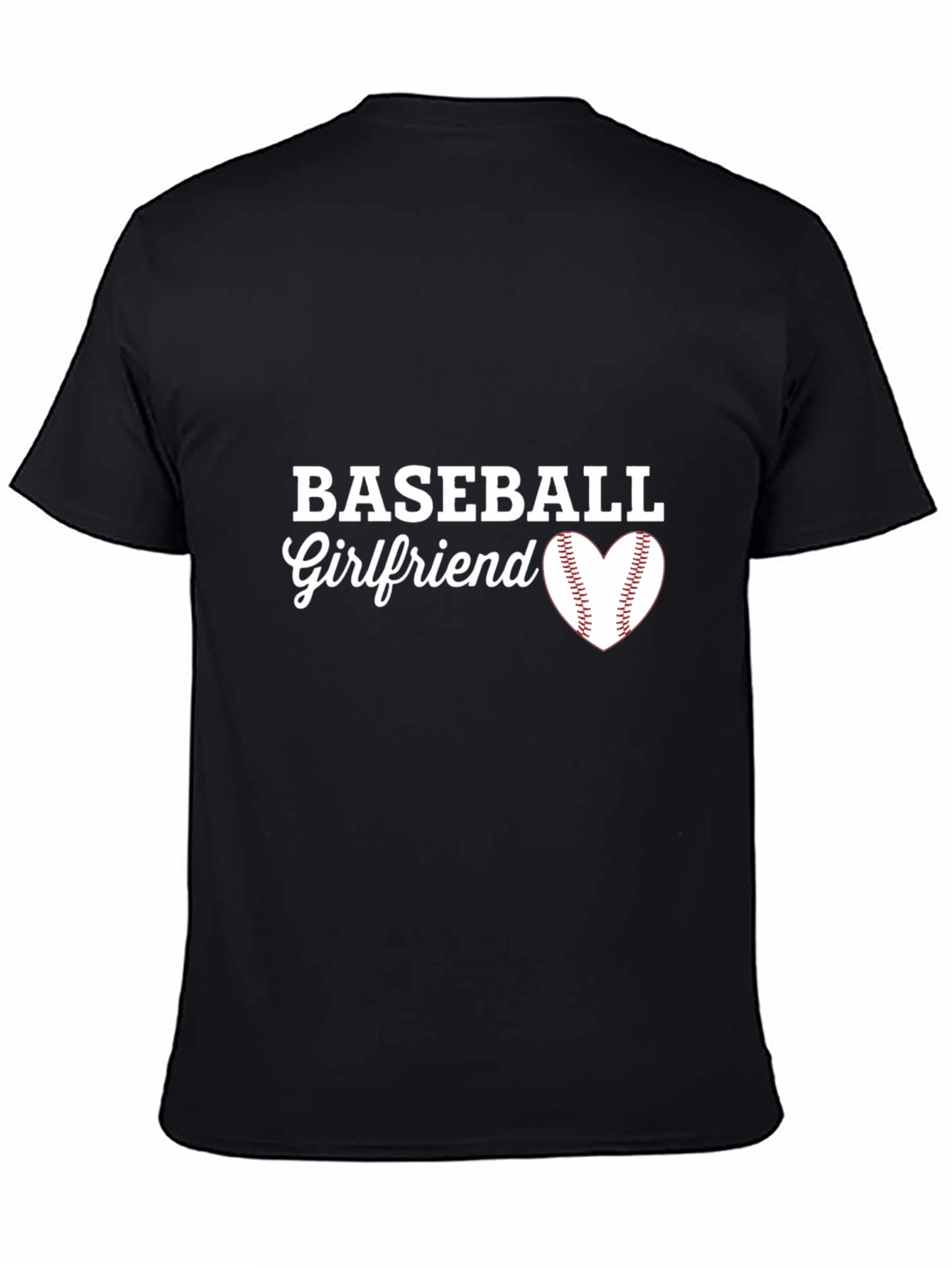 Baseball Girlfriend T-Shirt - Heart Design