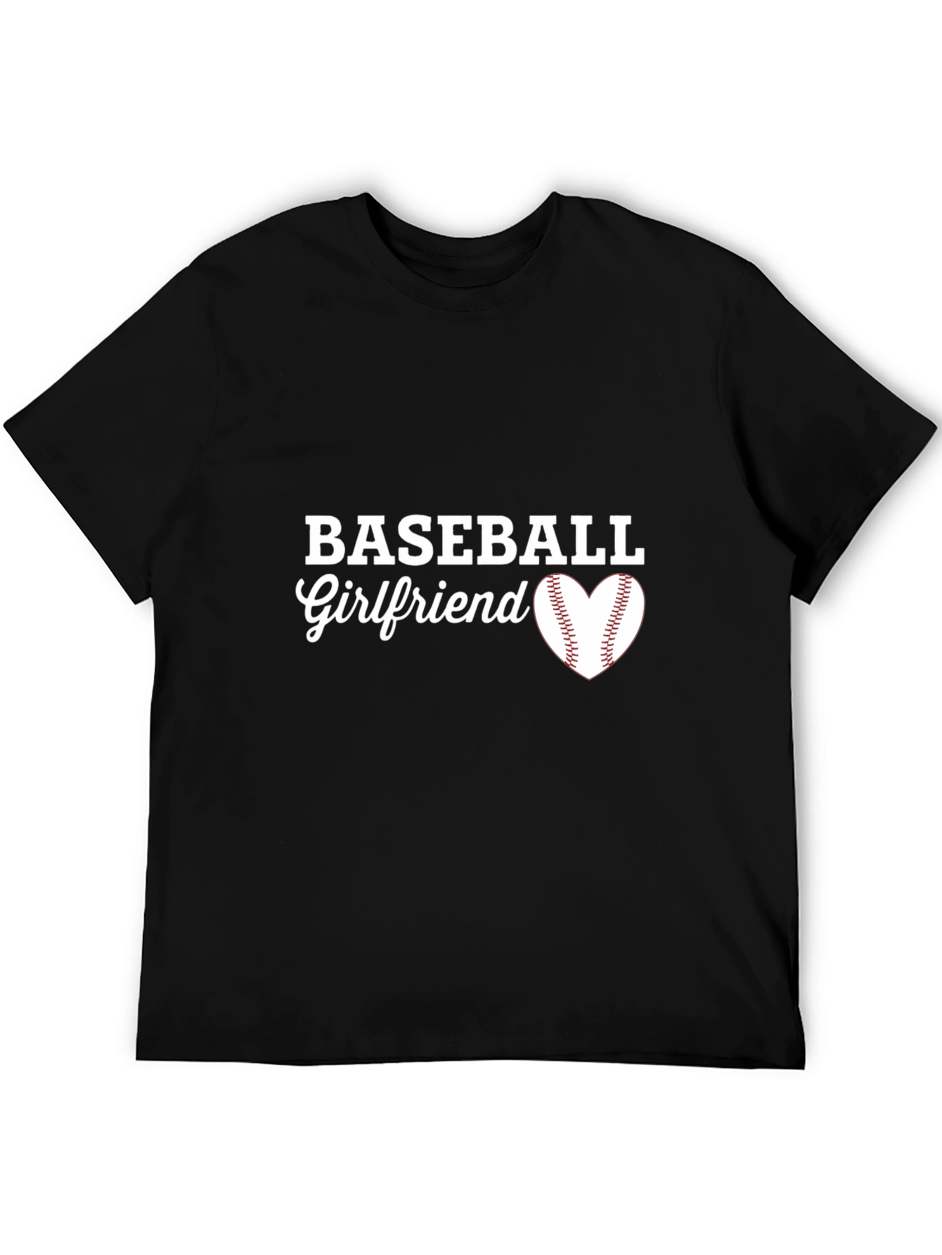 Baseball Girlfriend T-Shirt - Heart Design