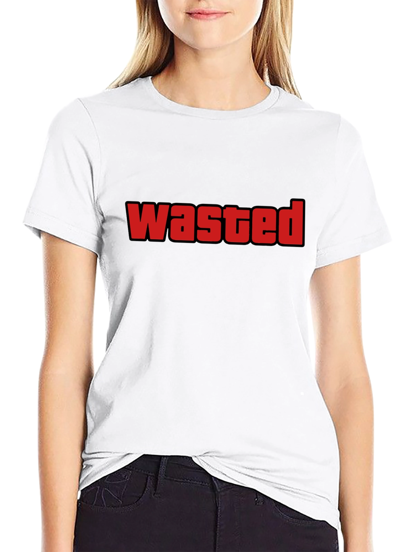 Wasted Graphic Tee - Soft Cotton Crewneck