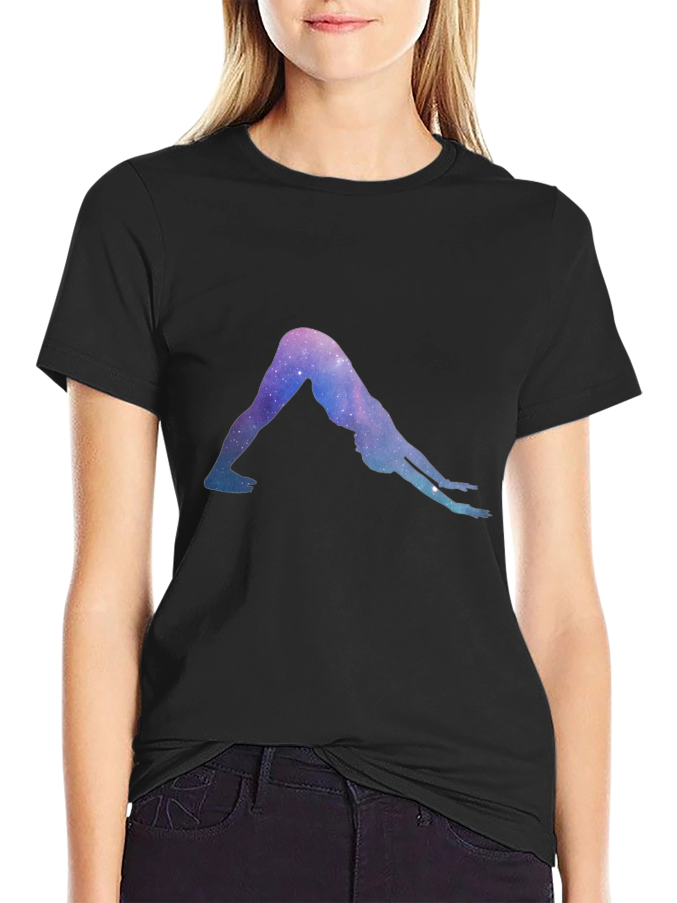 Yoga Pose Galaxy T-Shirt - Unisex Comfort