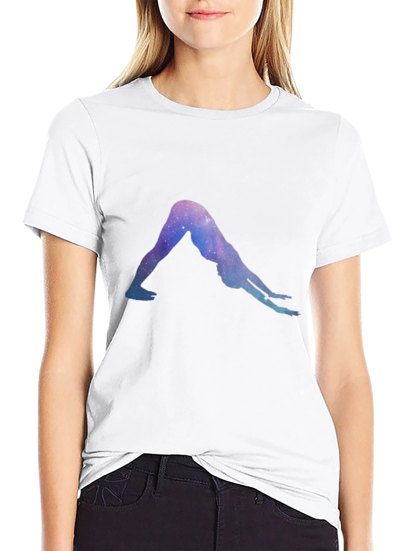 Yoga Pose Galaxy T-Shirt - Unisex Comfort