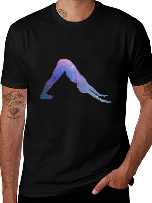 Yoga Pose Galaxy T-Shirt - Unisex Comfort