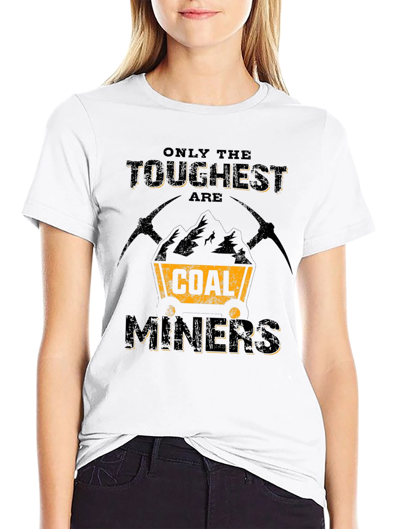 Toughest Coal Miners Graphic Tee - Black Crew Neck