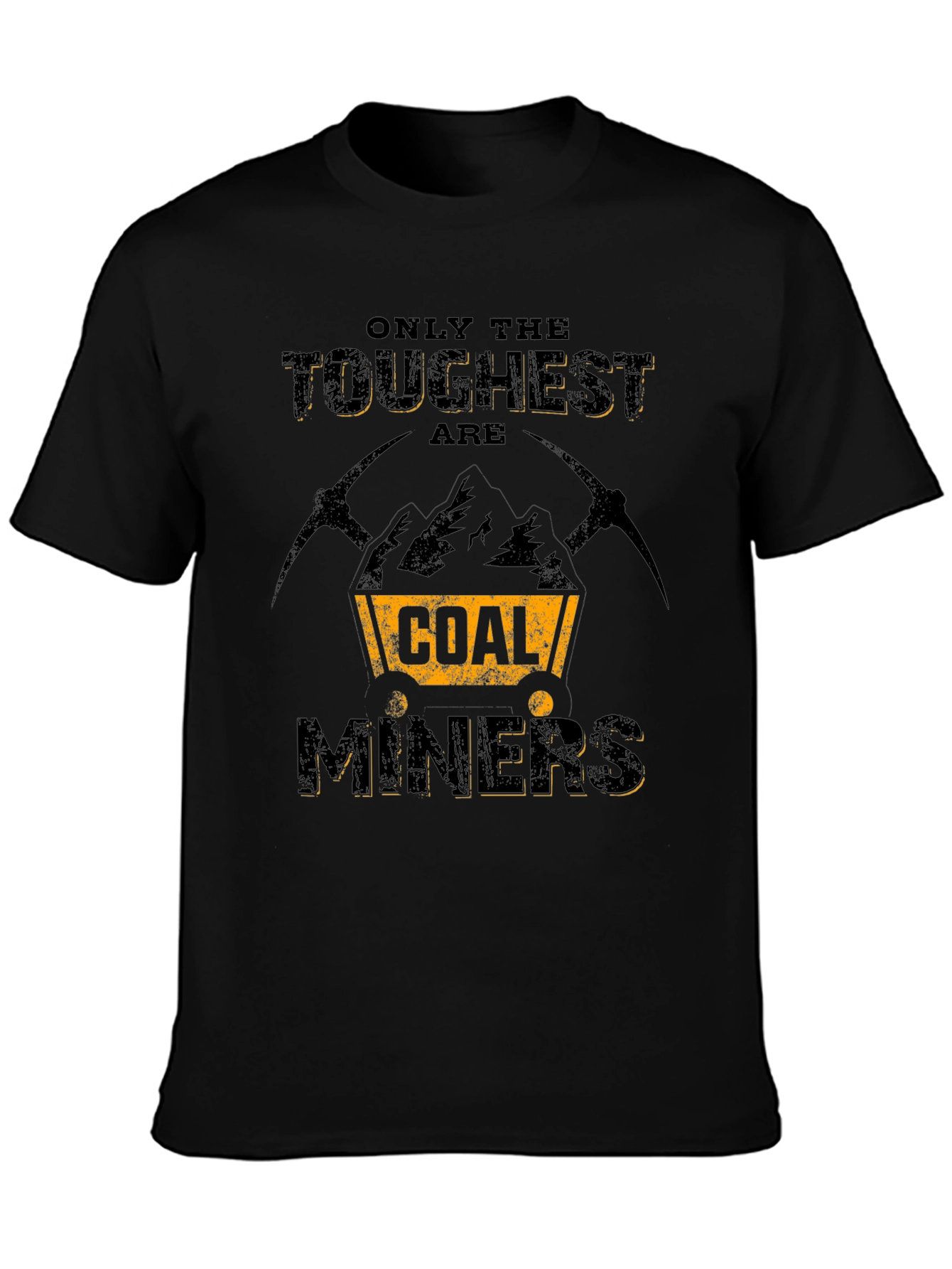 Toughest Coal Miners Graphic Tee - Black Crew Neck