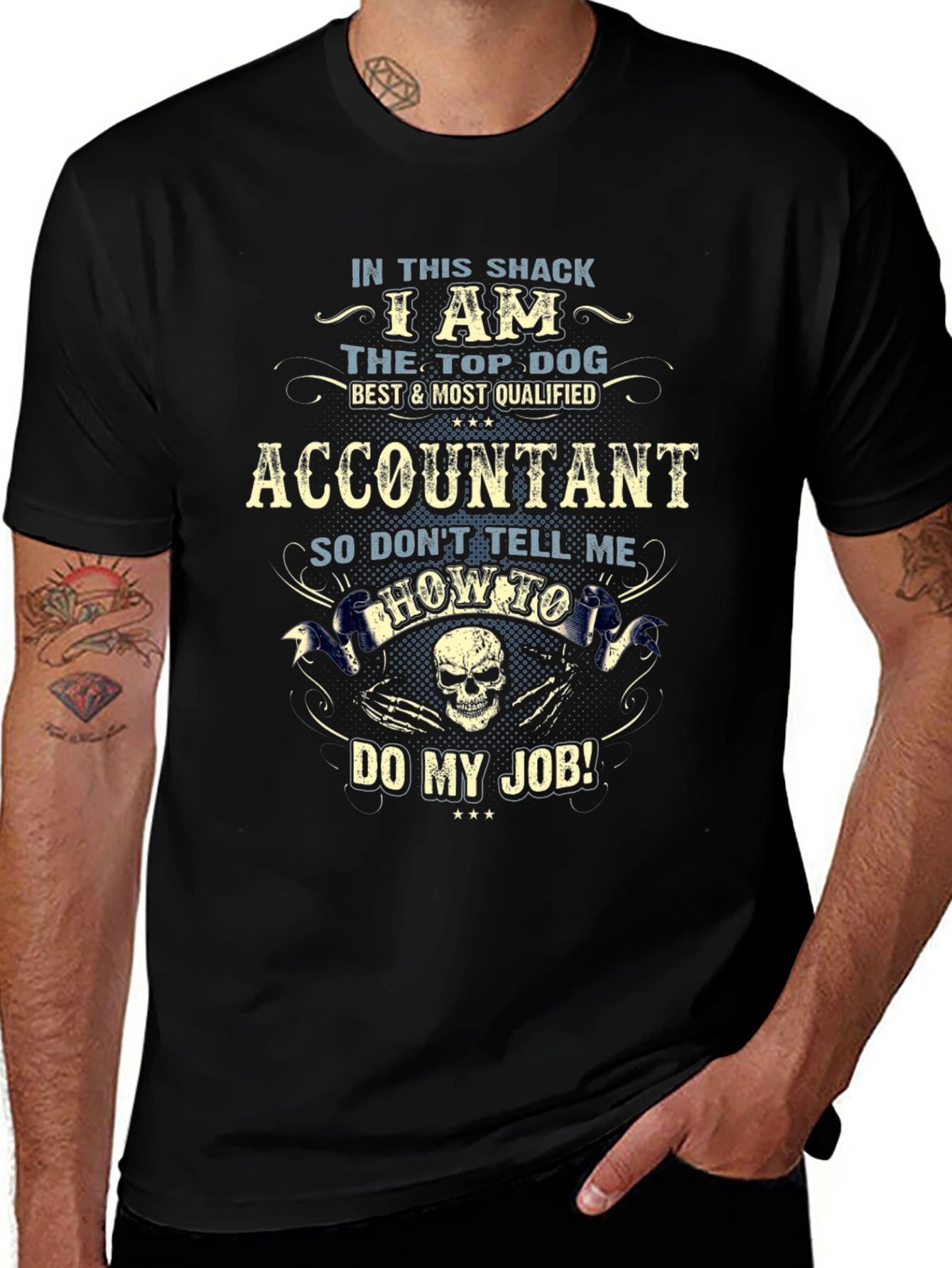 Accountant Top Dog Graphic T-Shirt