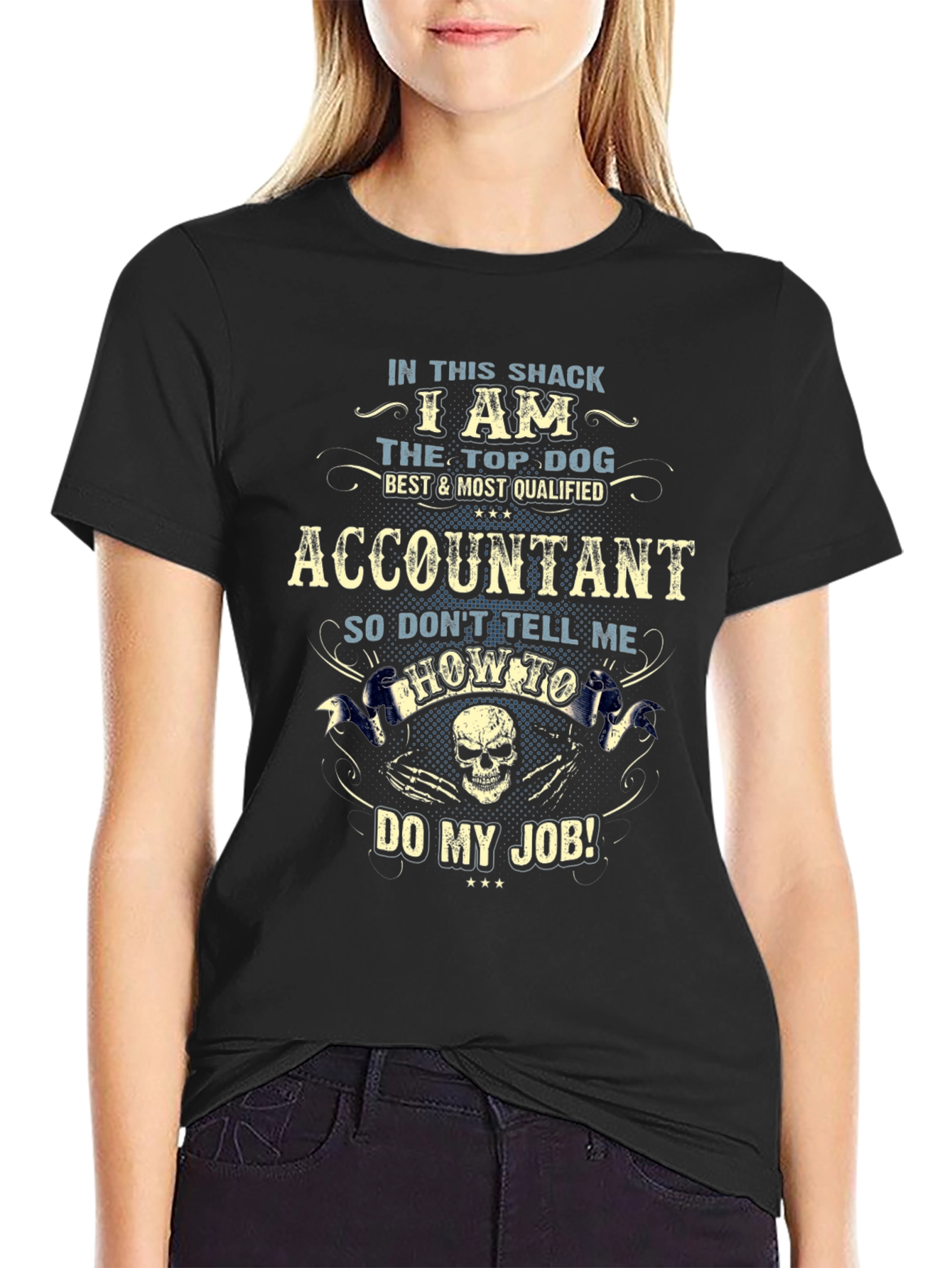 Accountant Top Dog Graphic T-Shirt