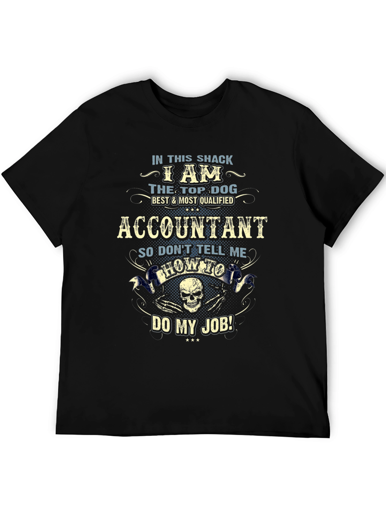 Accountant Top Dog Graphic T-Shirt