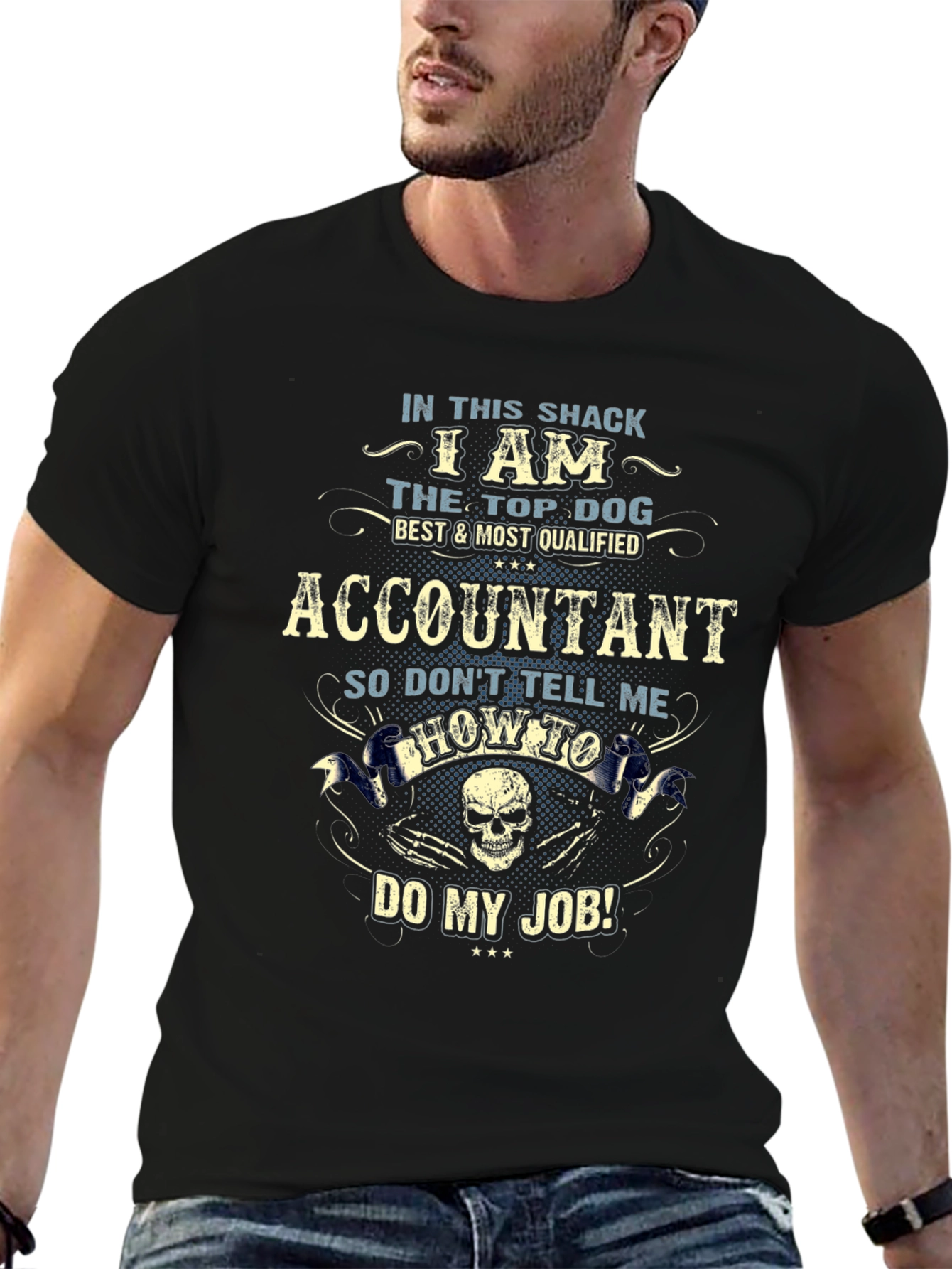 Accountant Top Dog Graphic T-Shirt