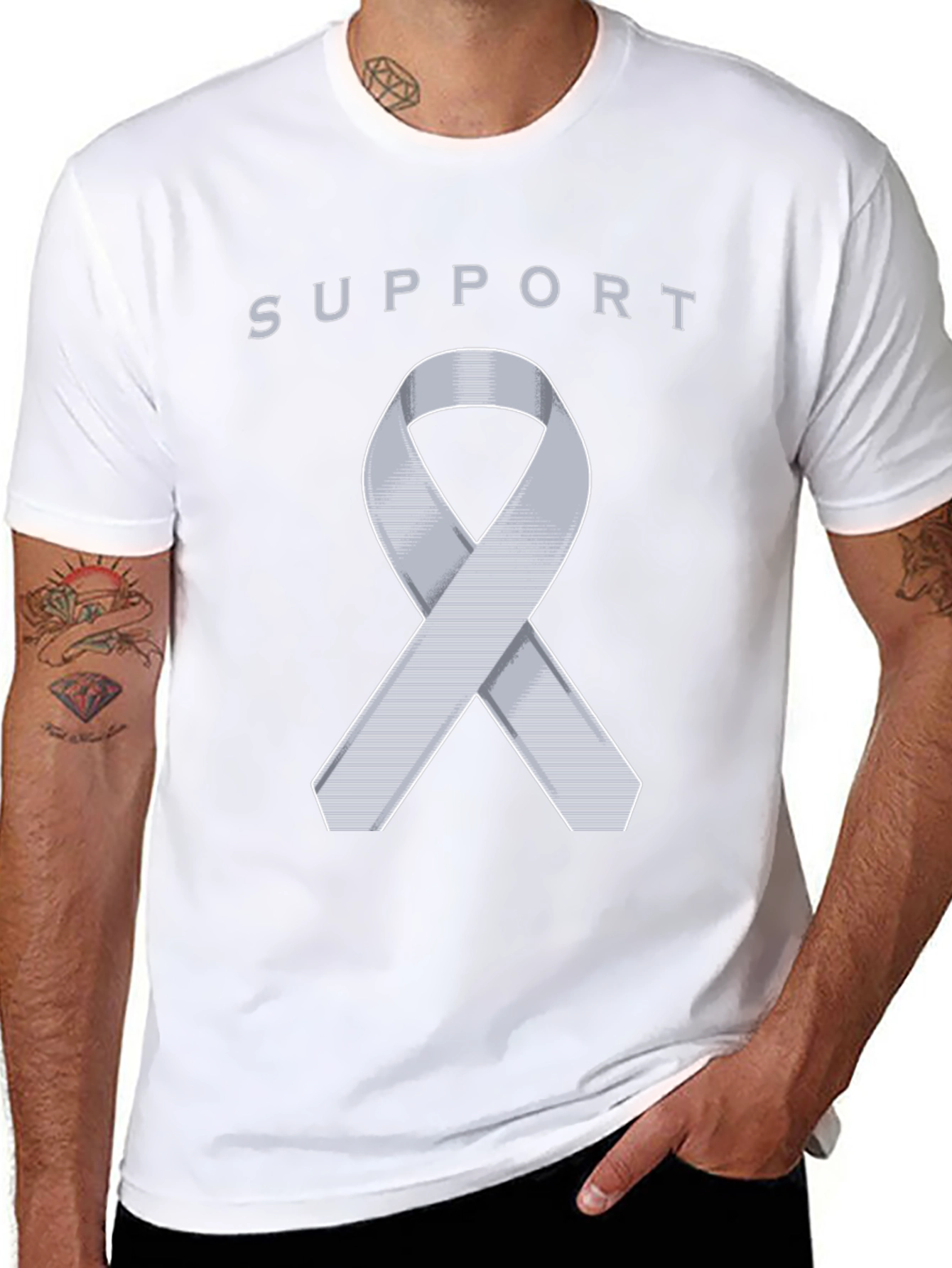 Support Ribbon Graphic Tee