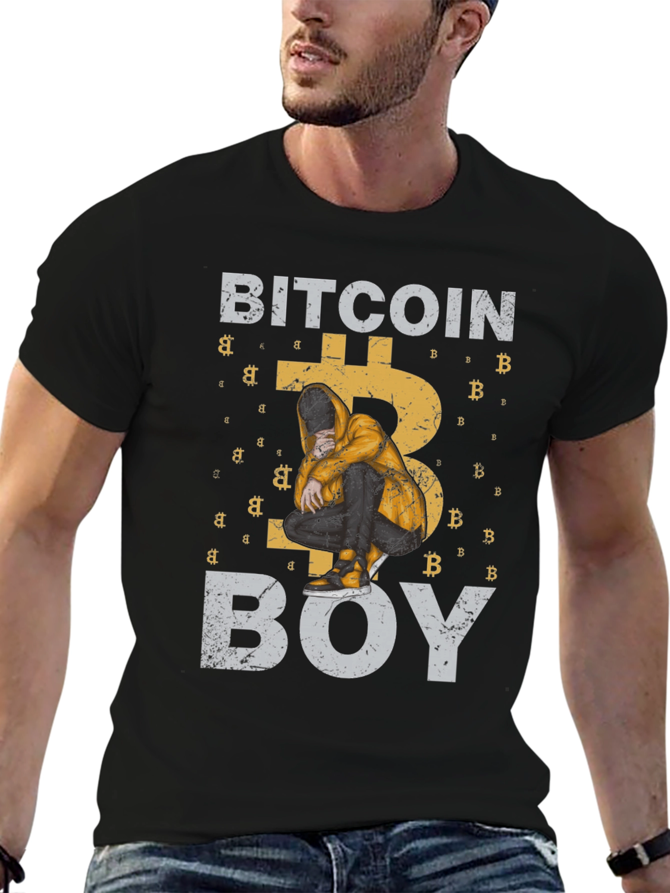 Bitcoin Boy Graphic T-Shirt - Crypto Tee