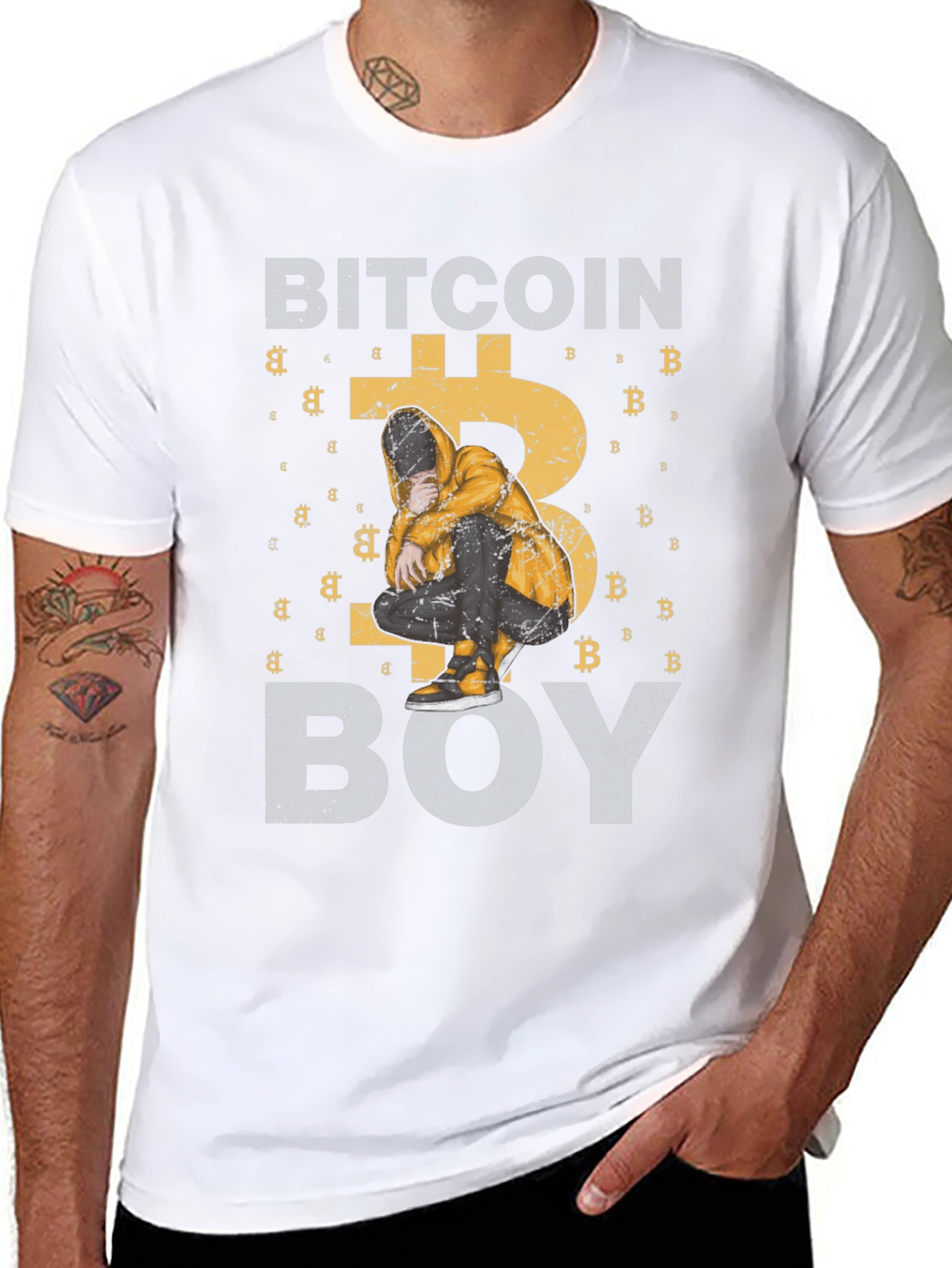 Bitcoin Boy Graphic T-Shirt - Crypto Tee