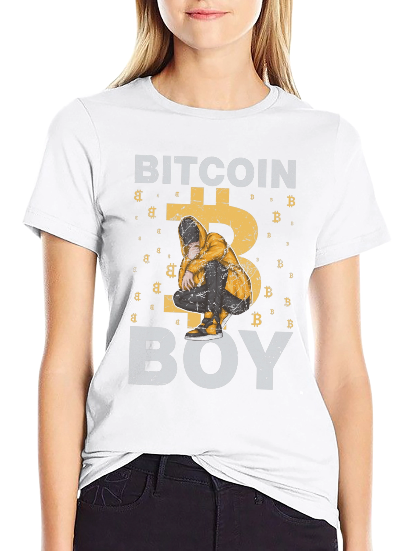 Bitcoin Boy Graphic T-Shirt - Crypto Tee