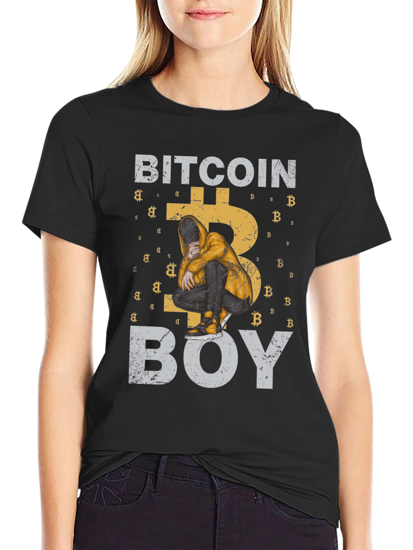 Bitcoin Boy Graphic T-Shirt - Crypto Tee