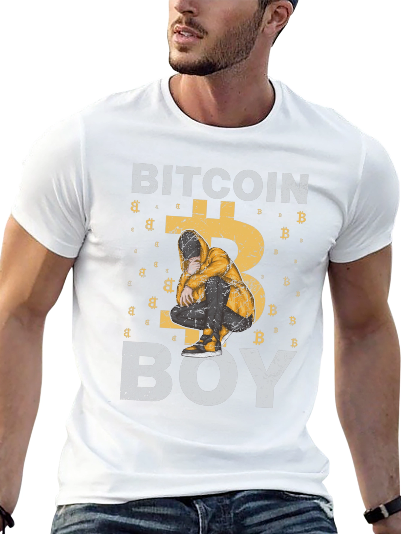 Bitcoin Boy Graphic T-Shirt - Crypto Tee