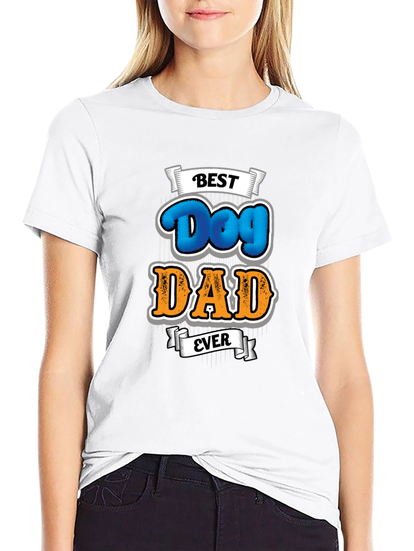 Best Dog Dad Ever T-Shirt Fathers Day Gift