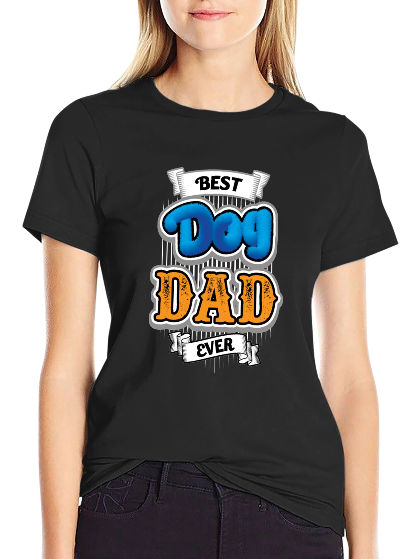 Best Dog Dad Ever T-Shirt Fathers Day Gift