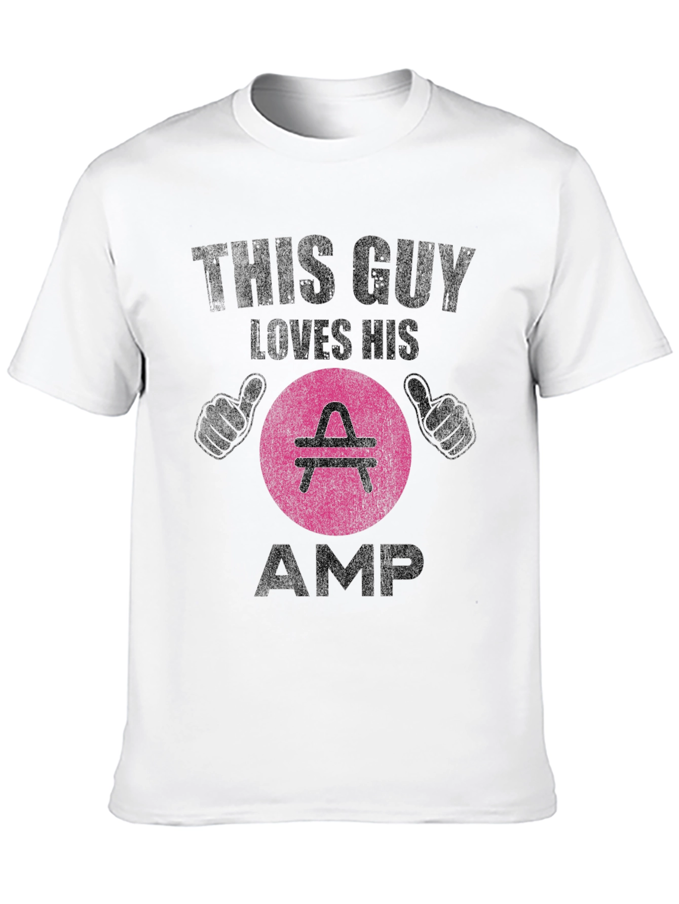 This Guy Loves His AMP T-Shirt - Crypto Gift