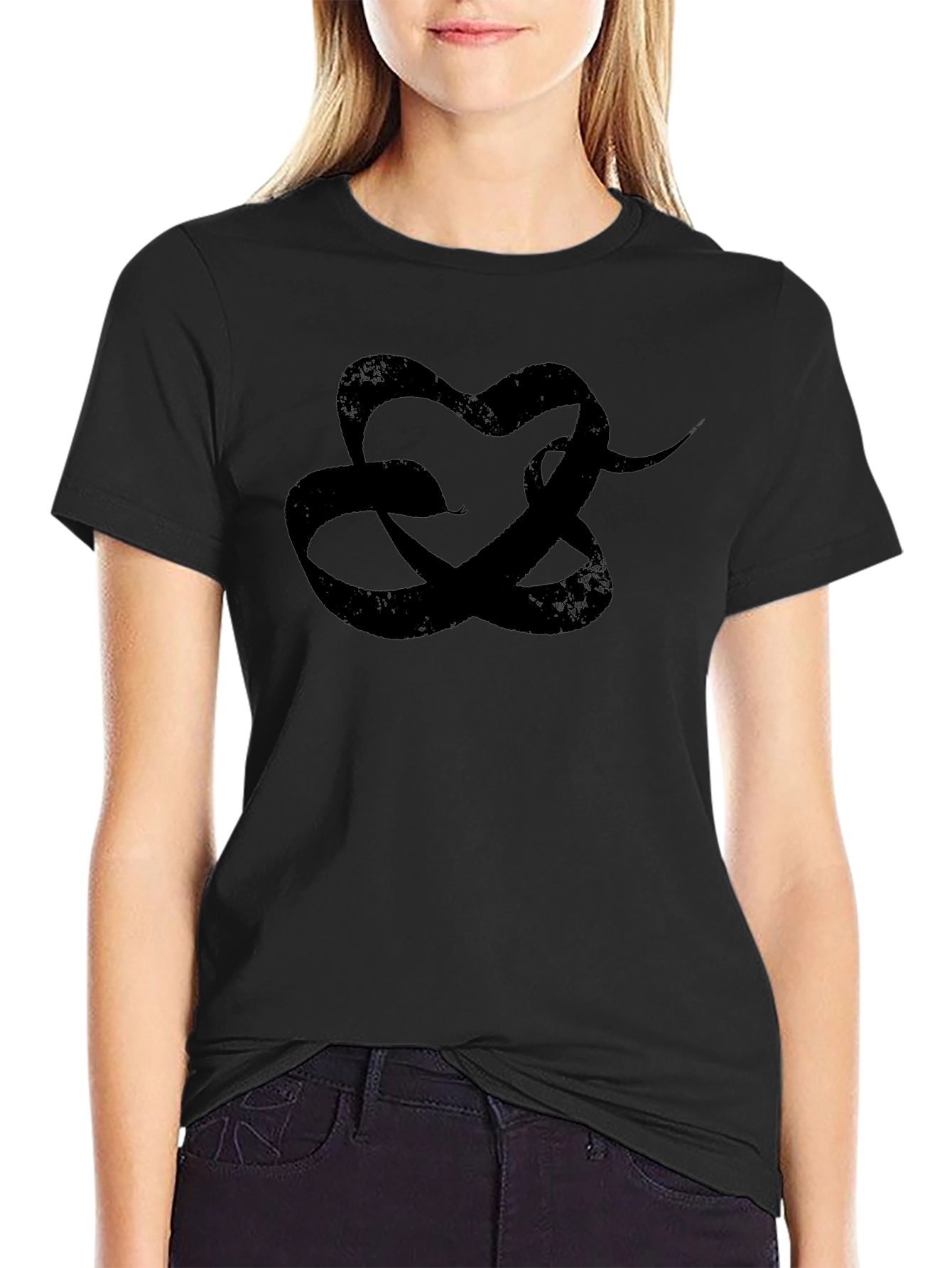 Snake Heart T-Shirt - Stylish Graphic Tee